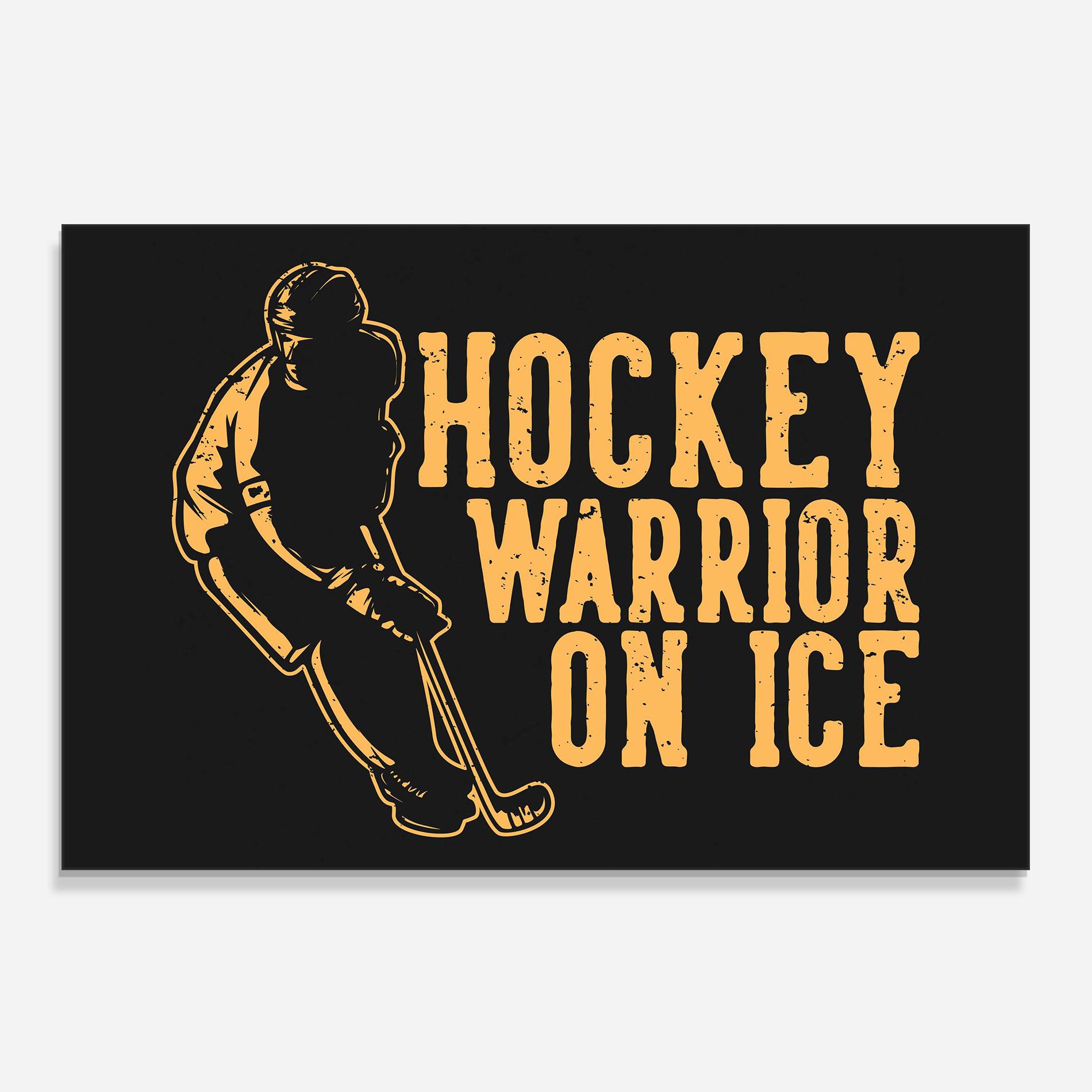 Panou Sticla Bucatarie Hockey Worrior mockup 0