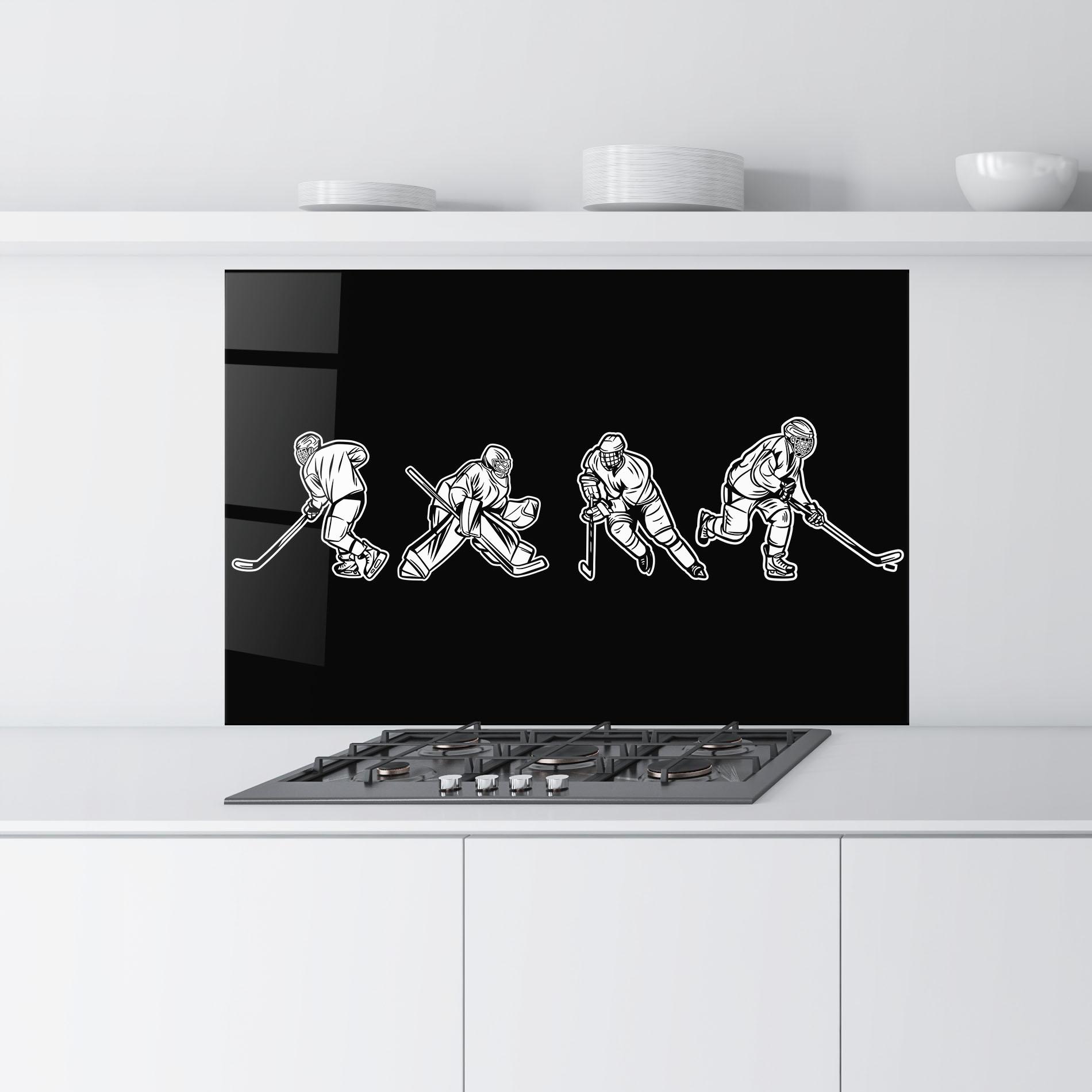 Panou Sticla Bucatarie Hockey Four mockup 9