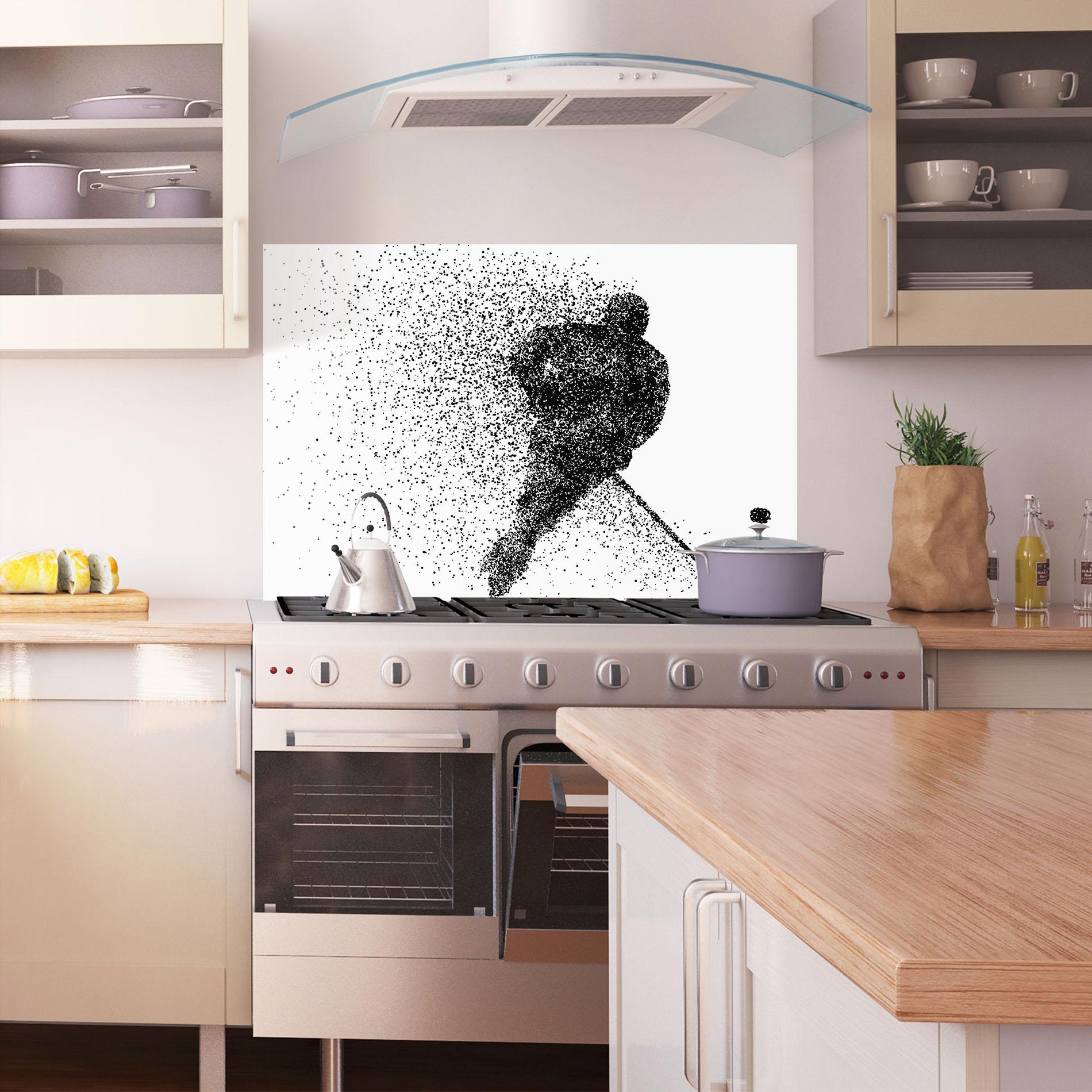 Panou Sticla Bucatarie Hockey Art mockup 1