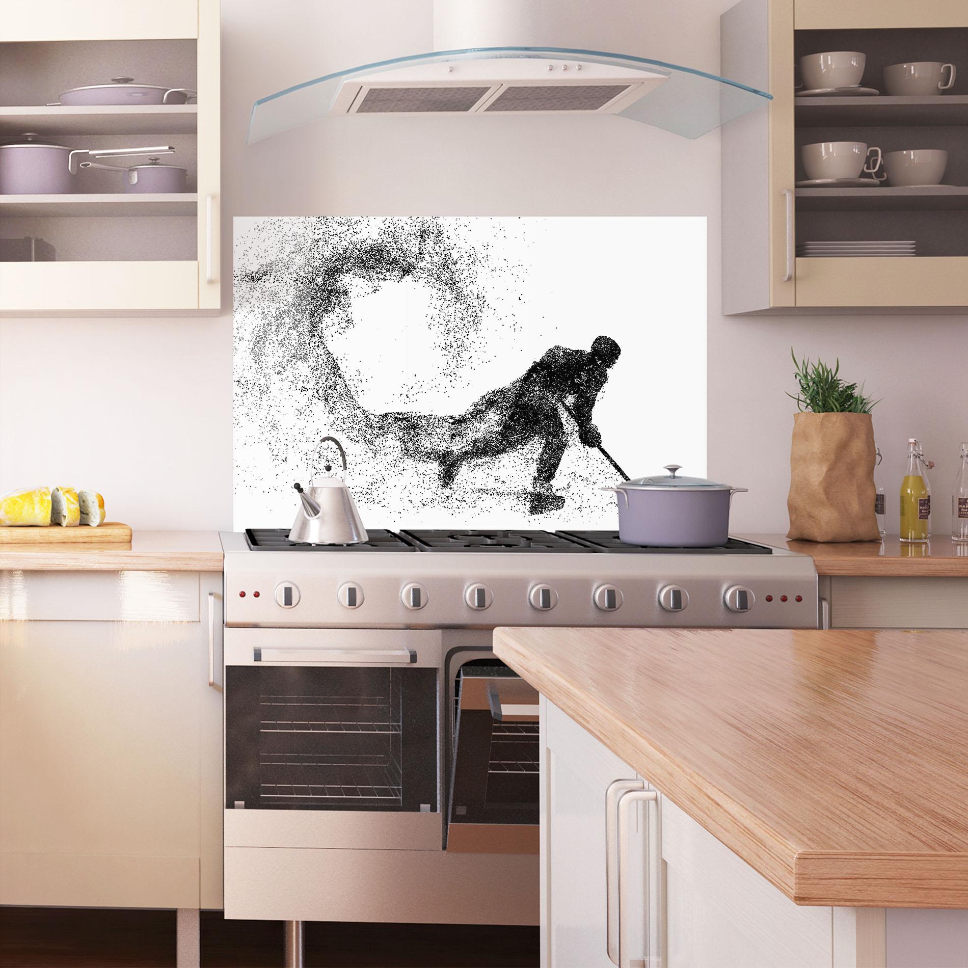 Panou Sticla Bucatarie Playing Hockey mockup 1