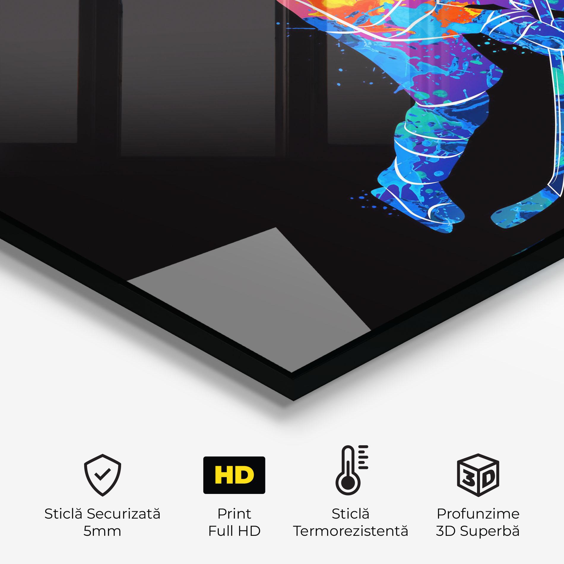 Panou Sticla Bucatarie Color Mix Hockey mockup 2