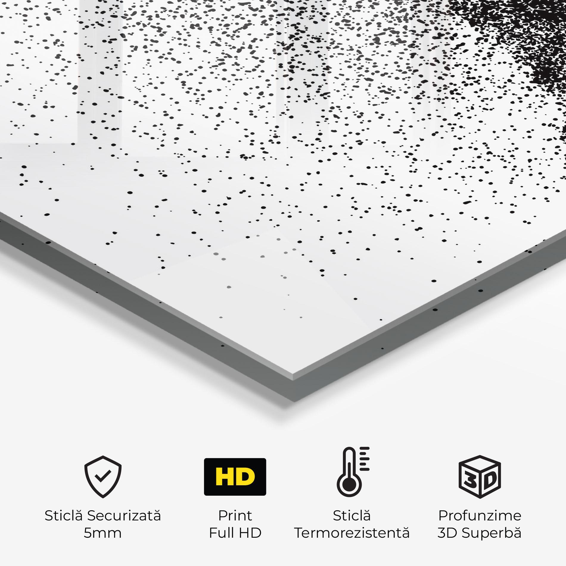 Panou Sticla Bucatarie Hockey Art mockup 2