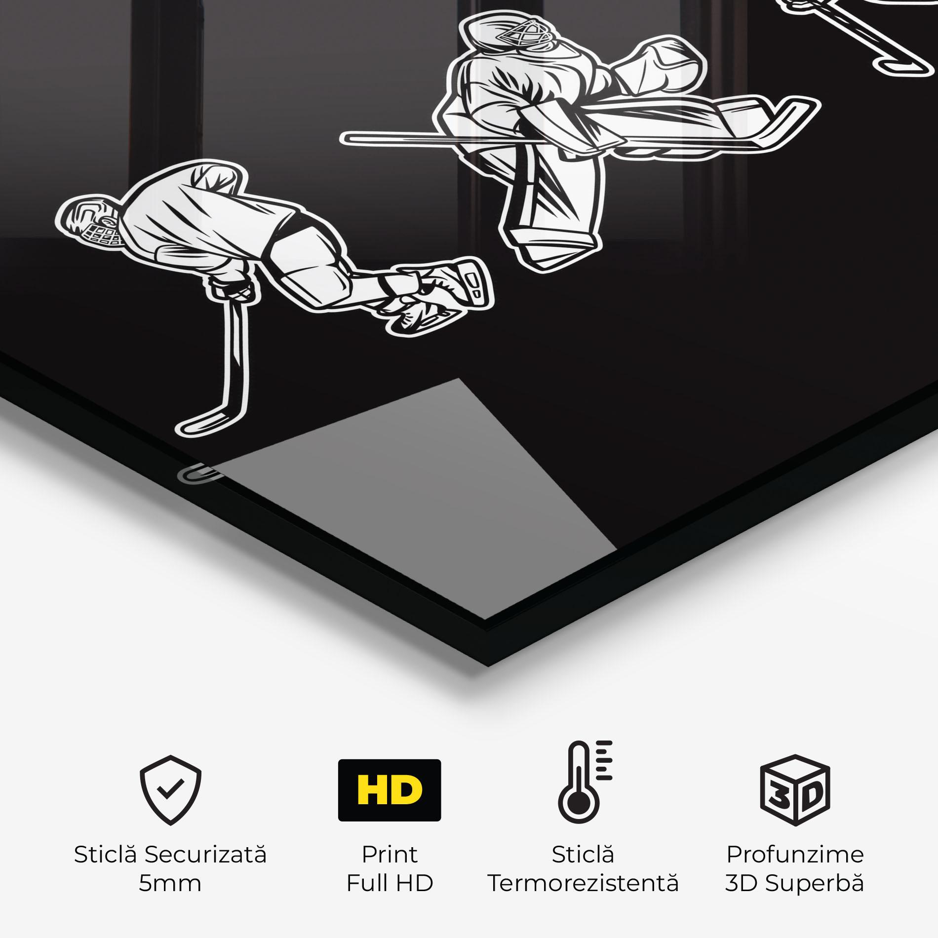 Panou Sticla Bucatarie Hockey Four mockup 2