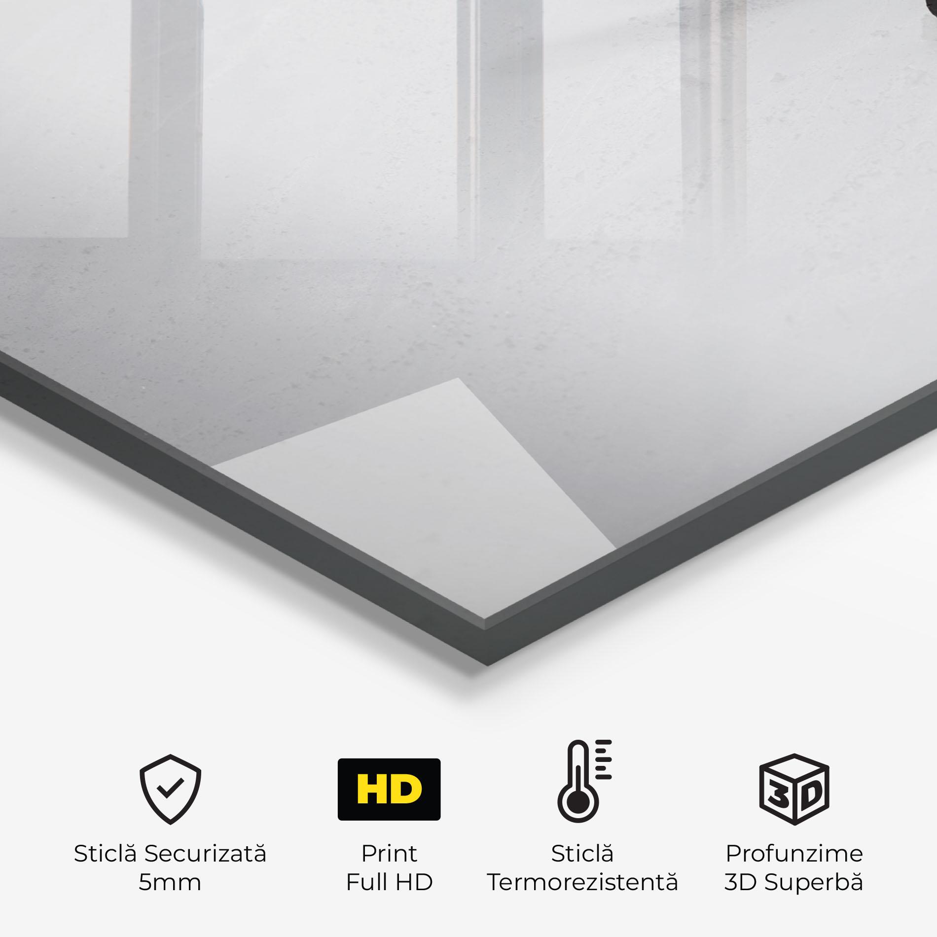 Panou Sticla Bucatarie Hockey Puck mockup 2