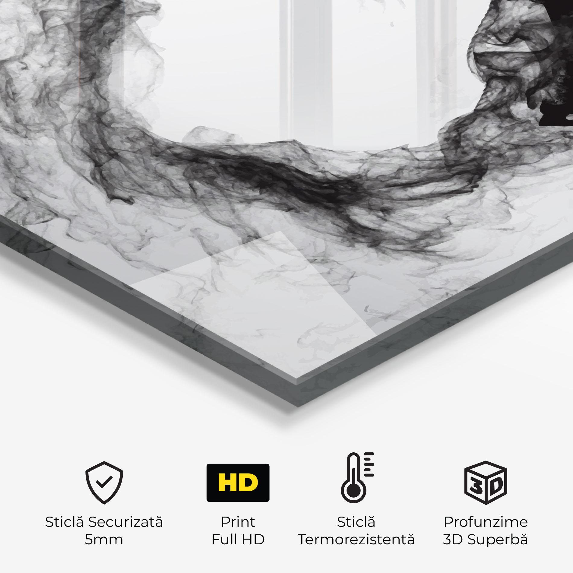 Panou Sticla Bucatarie Hockey Smoke mockup 2