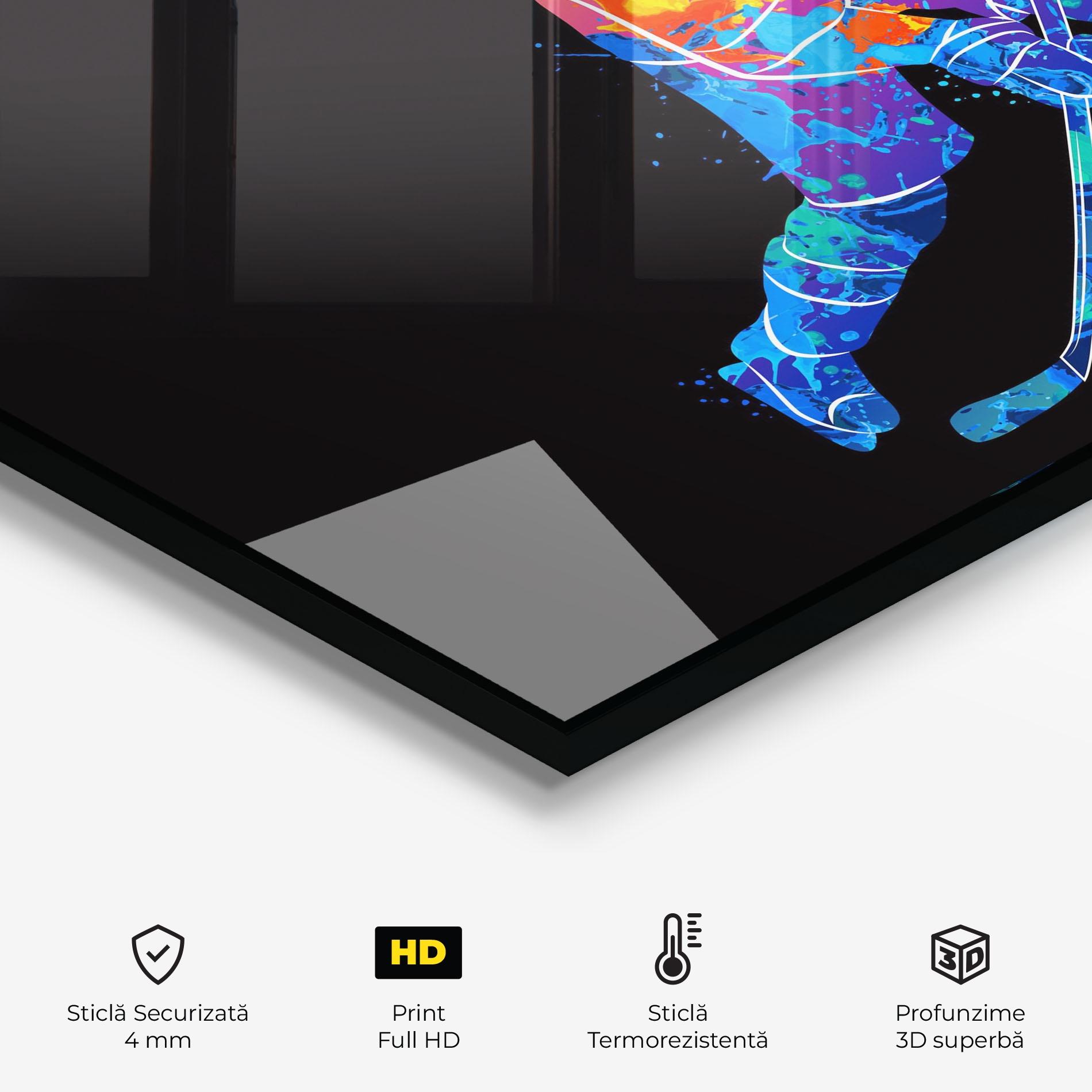 Panou Sticla Bucatarie Color Mix Hockey mockup 2