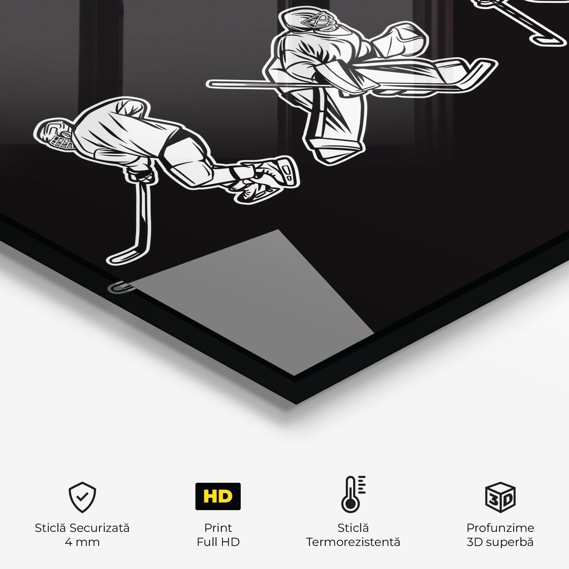 Panou Sticla Bucatarie Hockey Four mockup 2