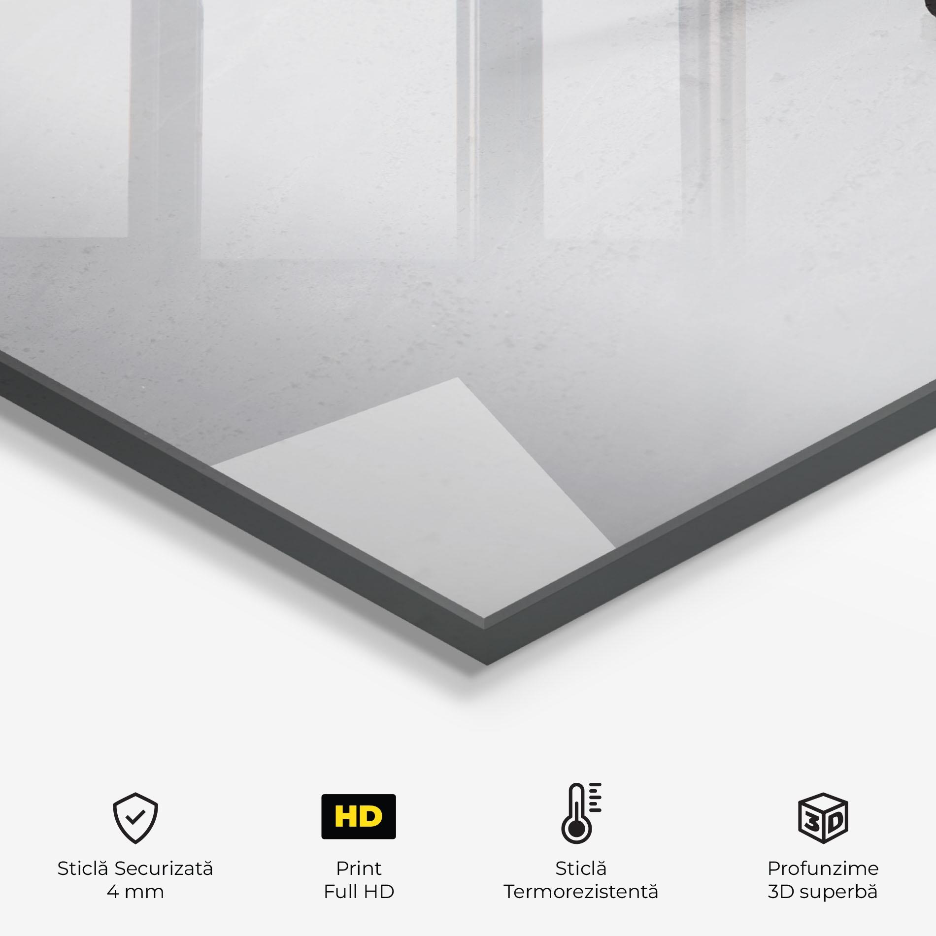 Panou Sticla Bucatarie Hockey Puck mockup 2