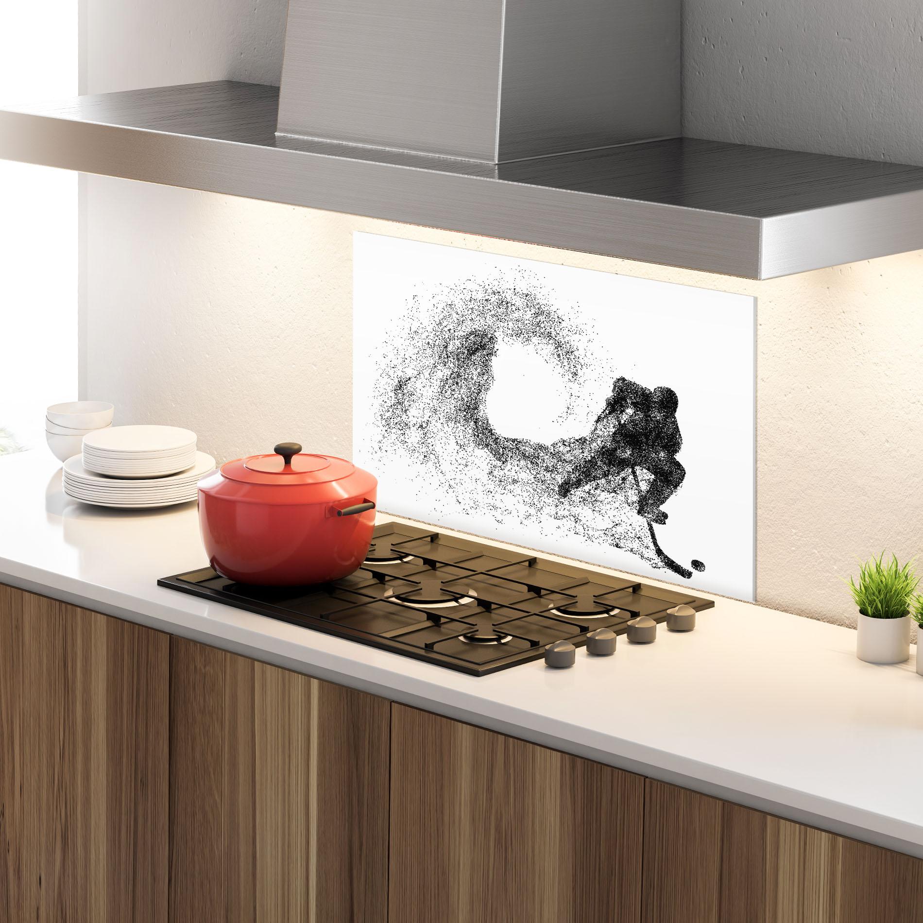 Panou Sticla Bucatarie Hockey Playing mockup 4