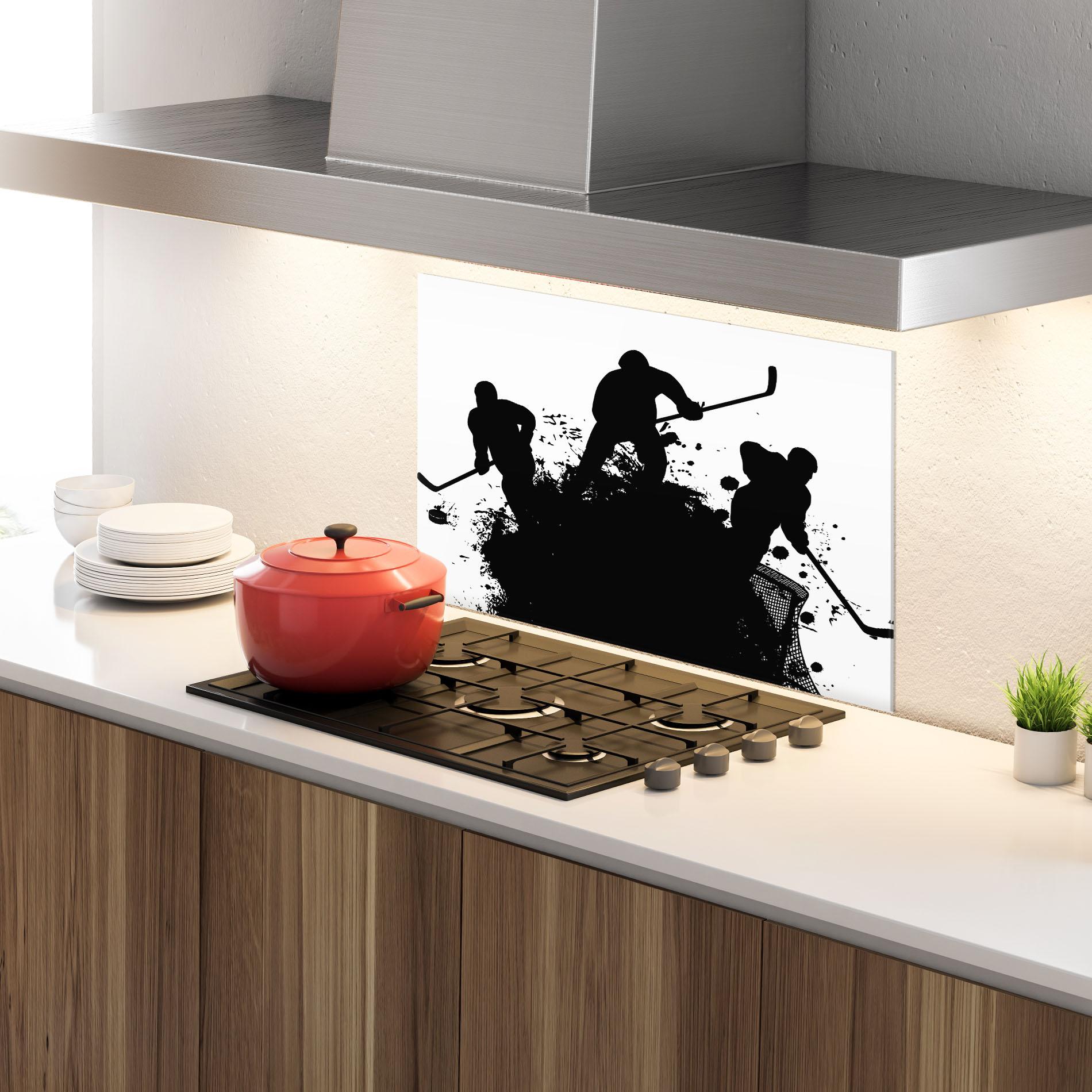 Panou Sticla Bucatarie Hockey Tree mockup 4