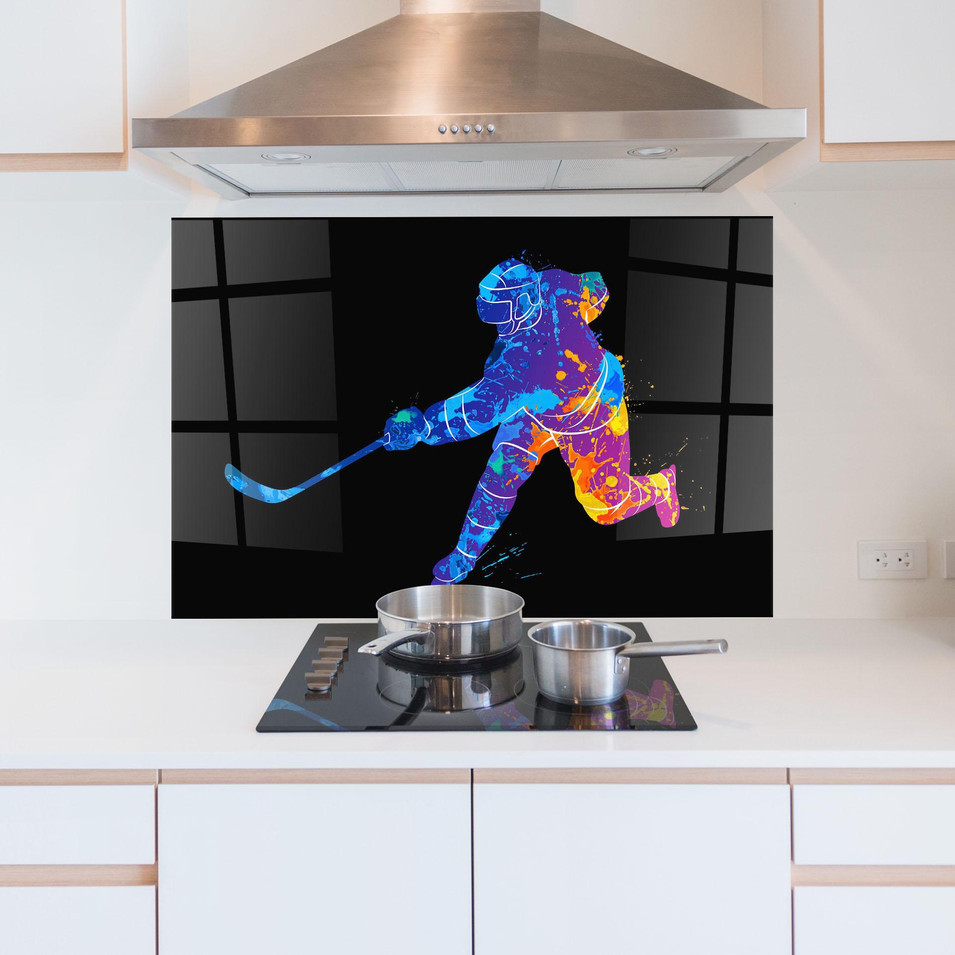 Panou Sticla Bucatarie Color Mix Art mockup 5