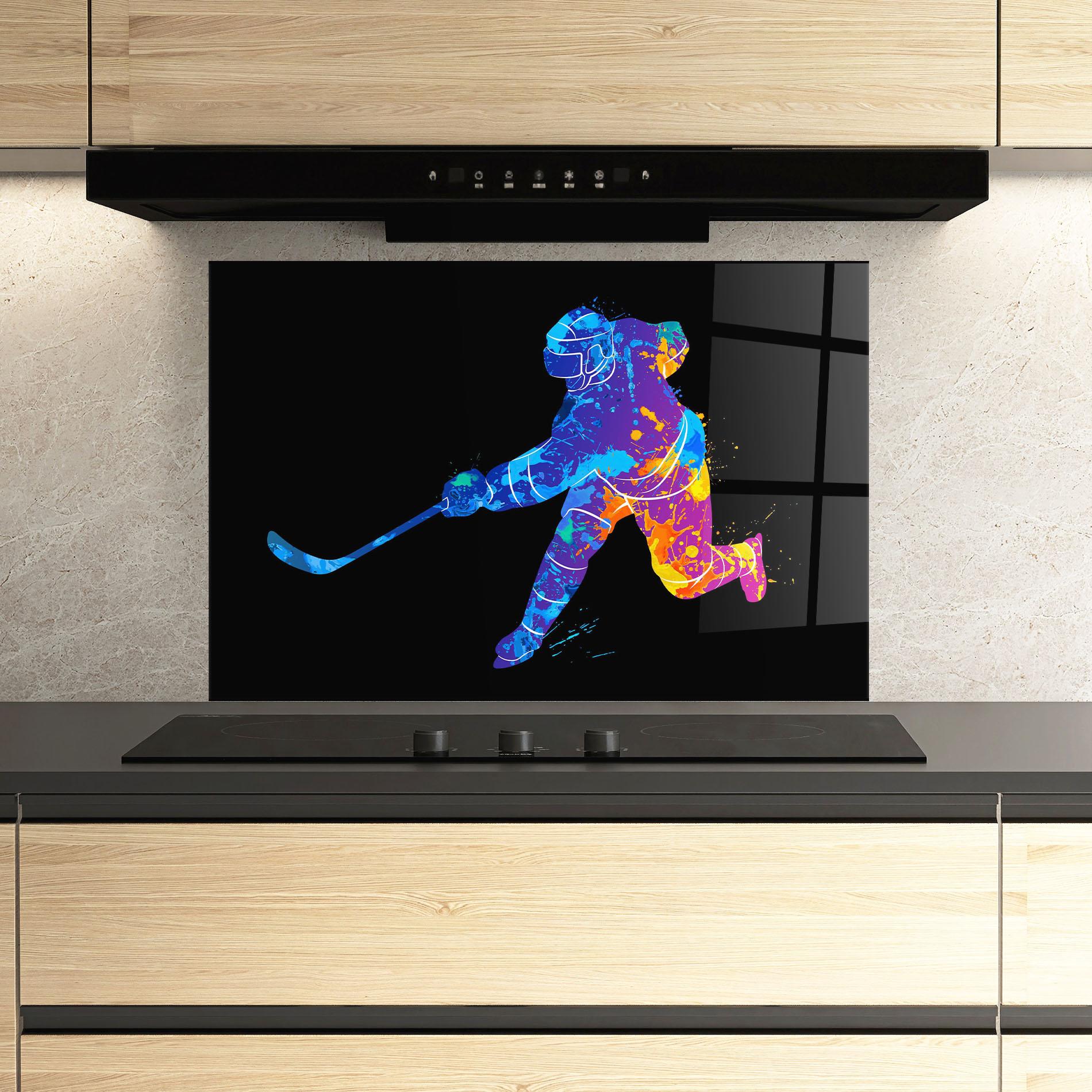 Panou Sticla Bucatarie Color Mix Art mockup 3