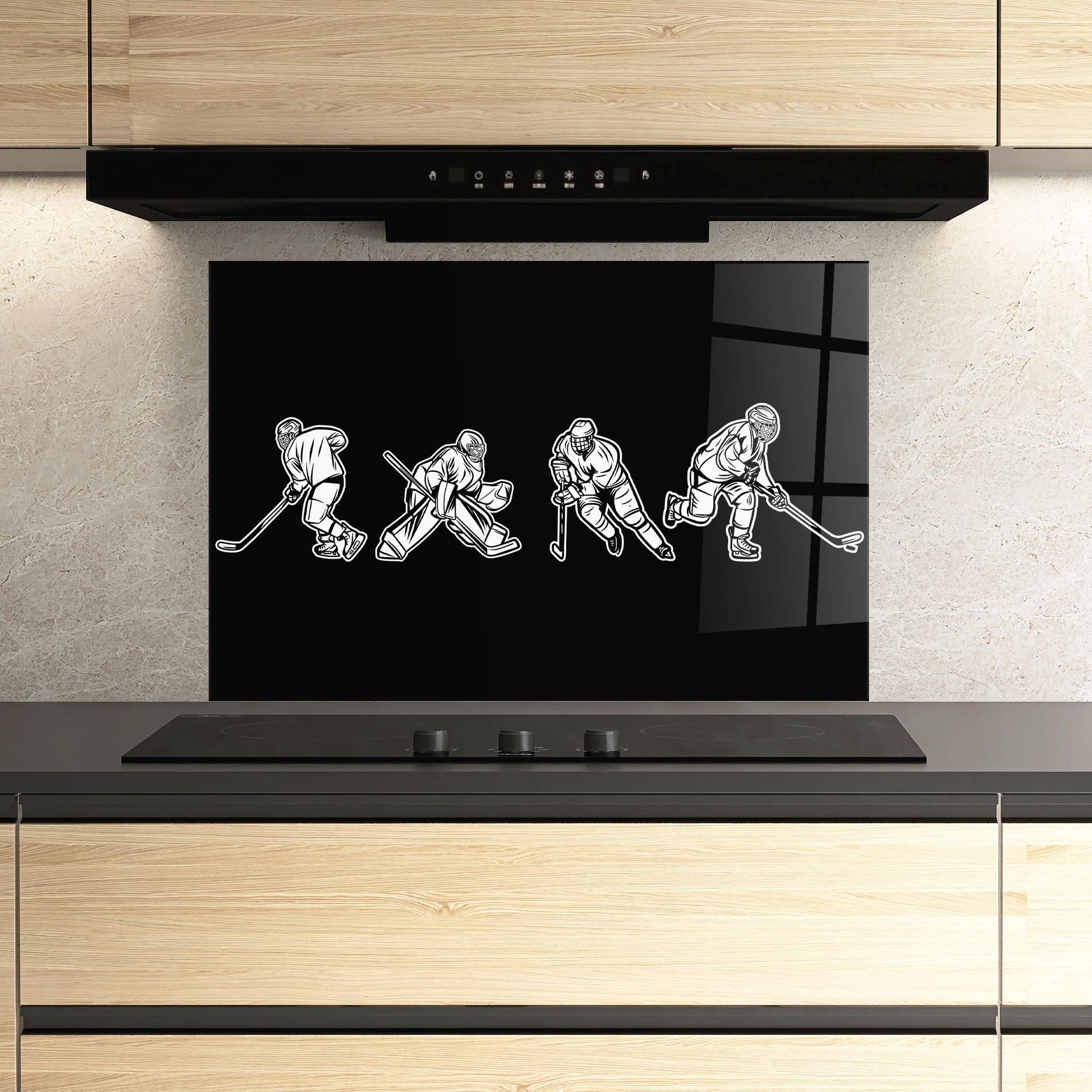 Panou Sticla Bucatarie Hockey Four mockup 3