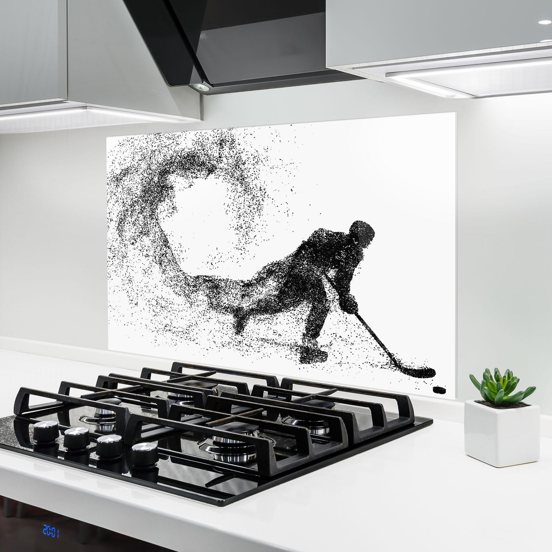 Panou Sticla Bucatarie Playing Hockey mockup 6