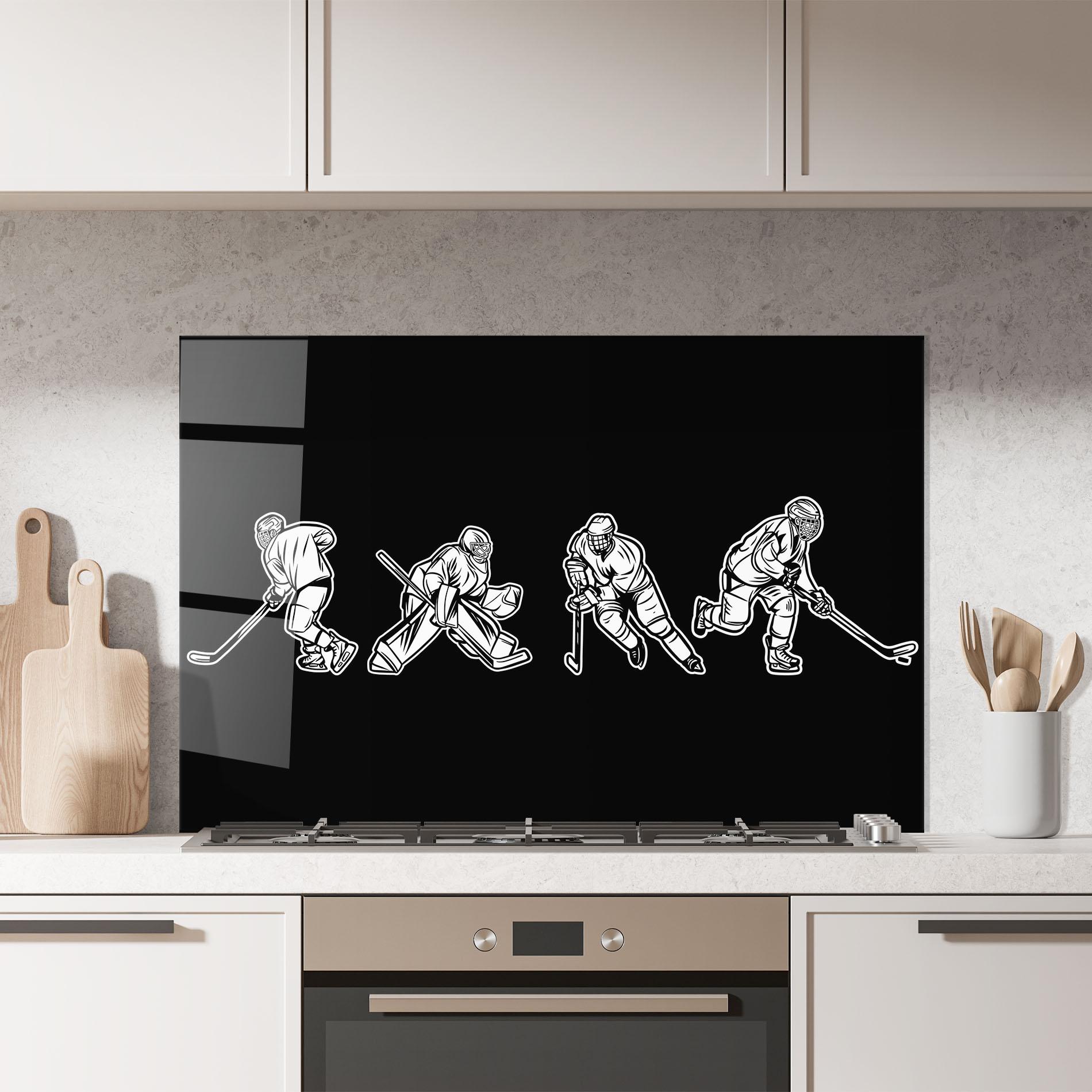 Panou Sticla Bucatarie Hockey Four mockup 7