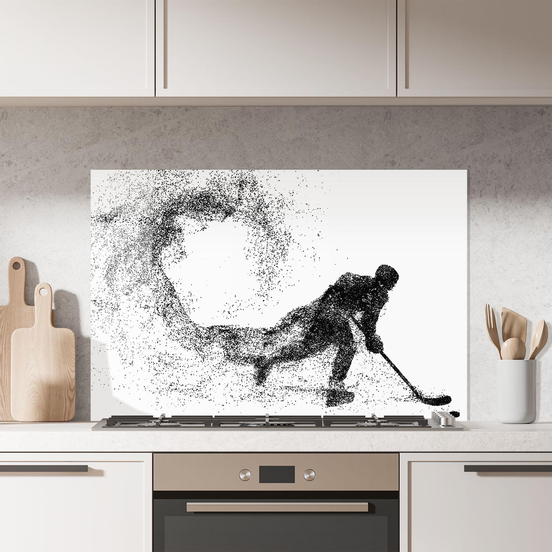Panou Sticla Bucatarie Playing Hockey mockup 7