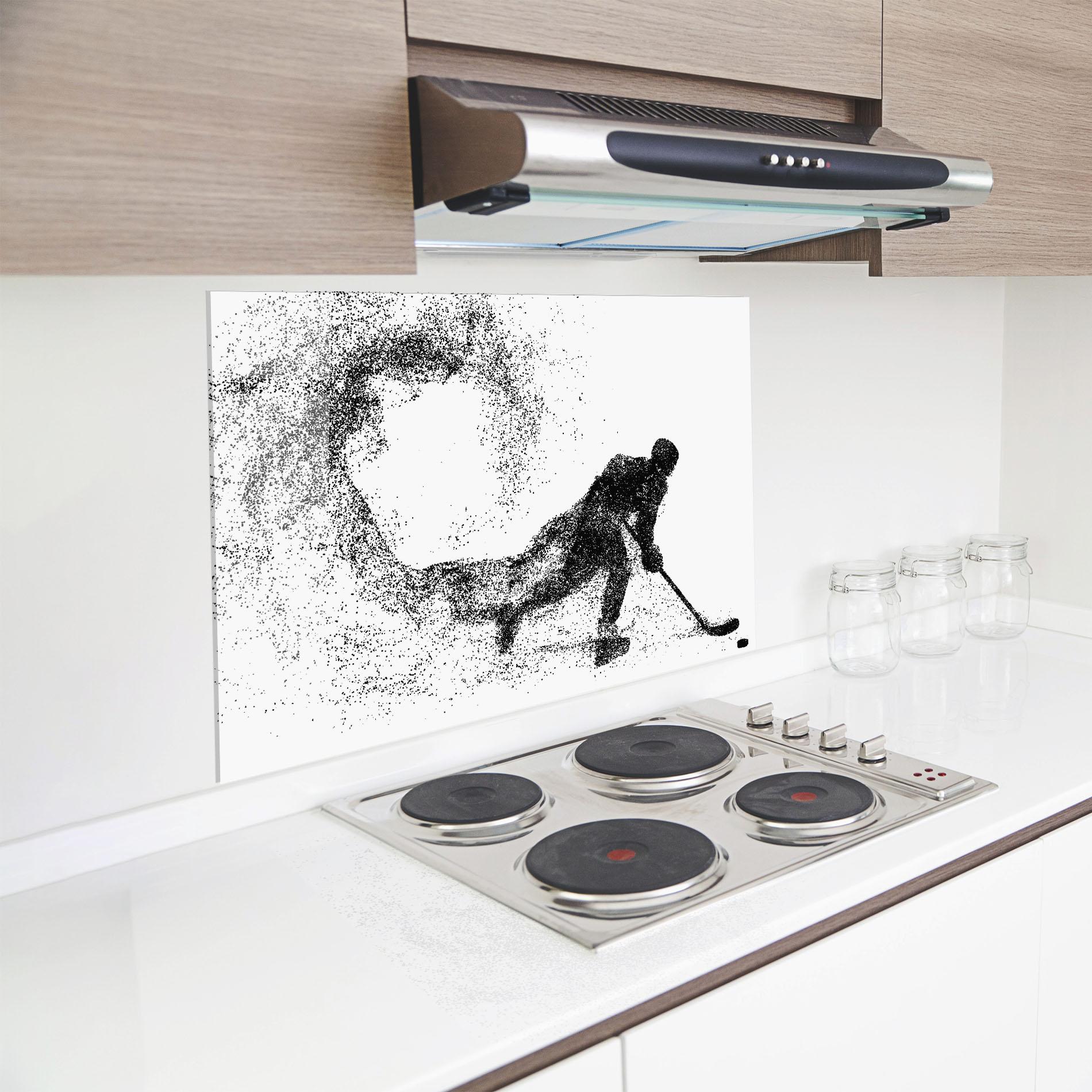 Panou Sticla Bucatarie Playing Hockey mockup 8