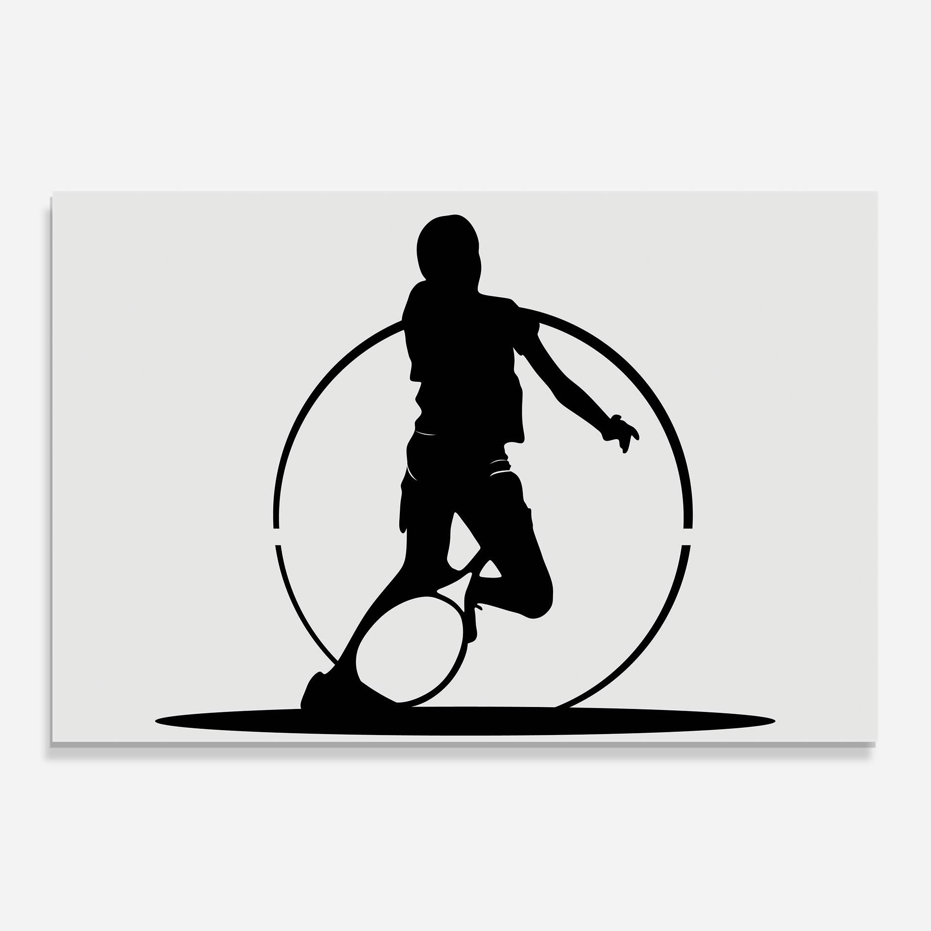 Panou Sticla Bucatarie Black Tennis Circle mockup 0