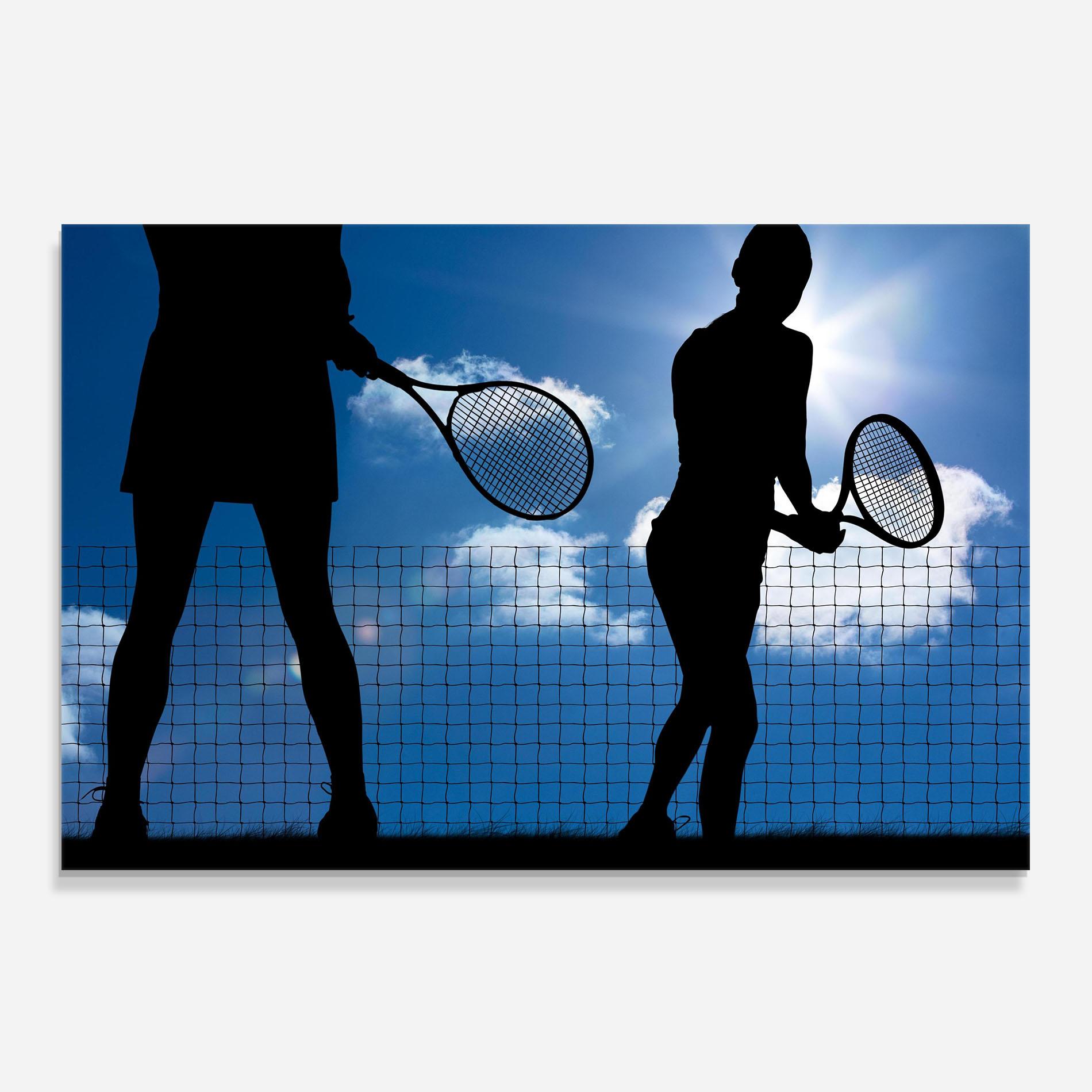 Panou Sticla Bucatarie Blue Sky Tennis mockup 0