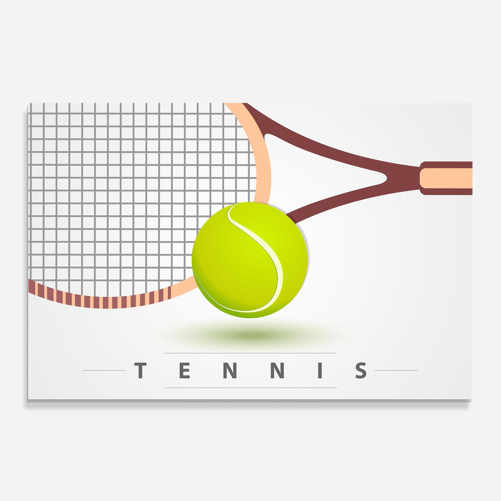 Panou Sticla Bucatarie Tennis Ball mockup 0