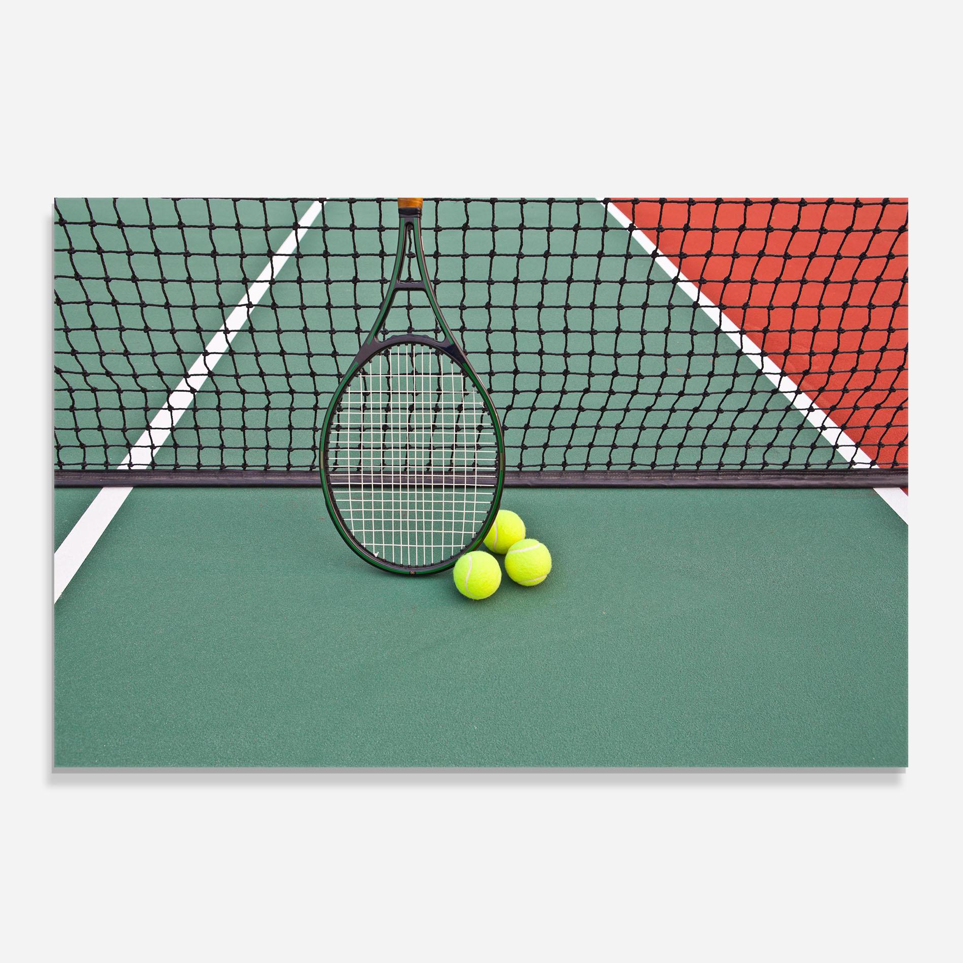 Panou Sticla Bucatarie Tennis Field mockup 0