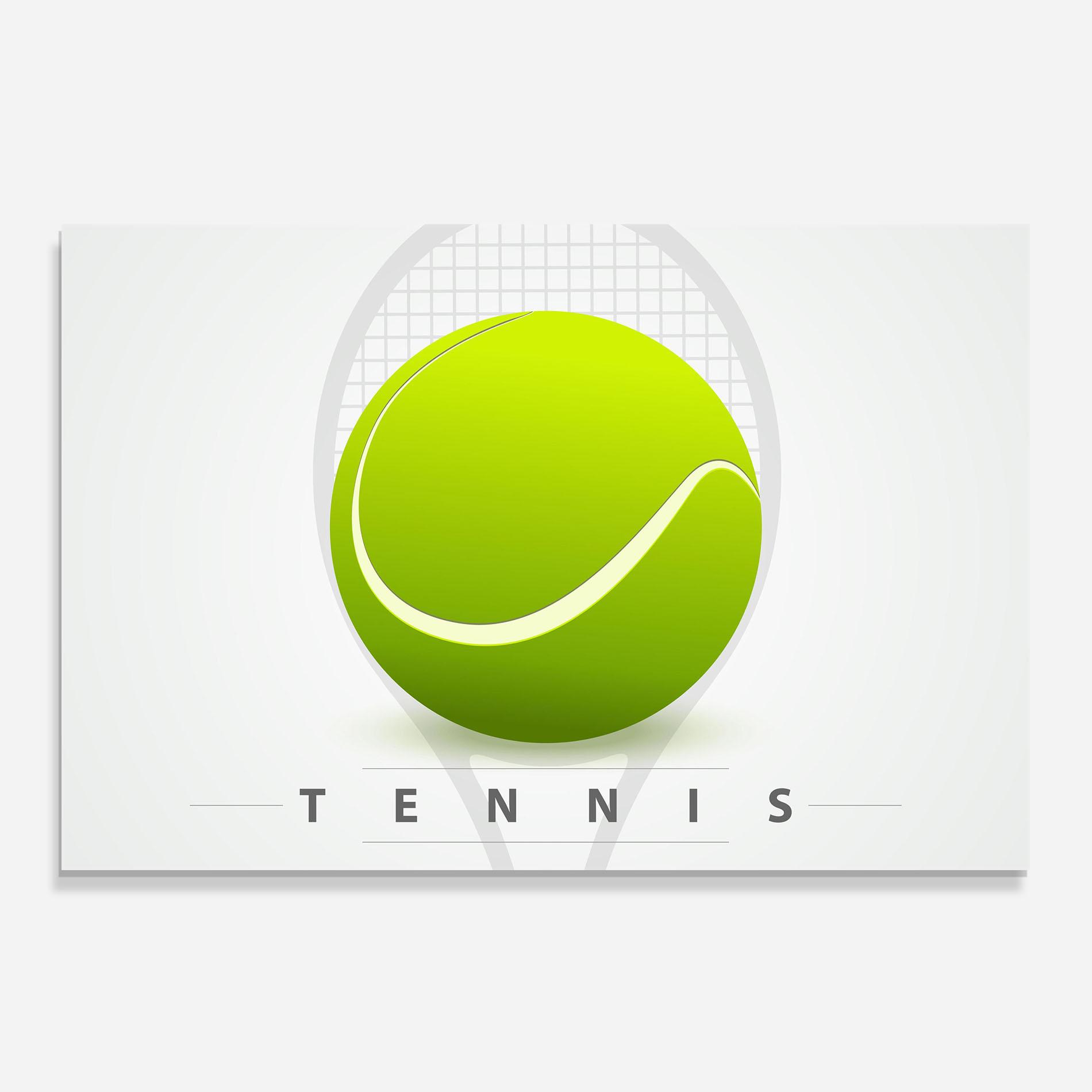Panou Sticla Bucatarie Tennis Green Ball mockup 0