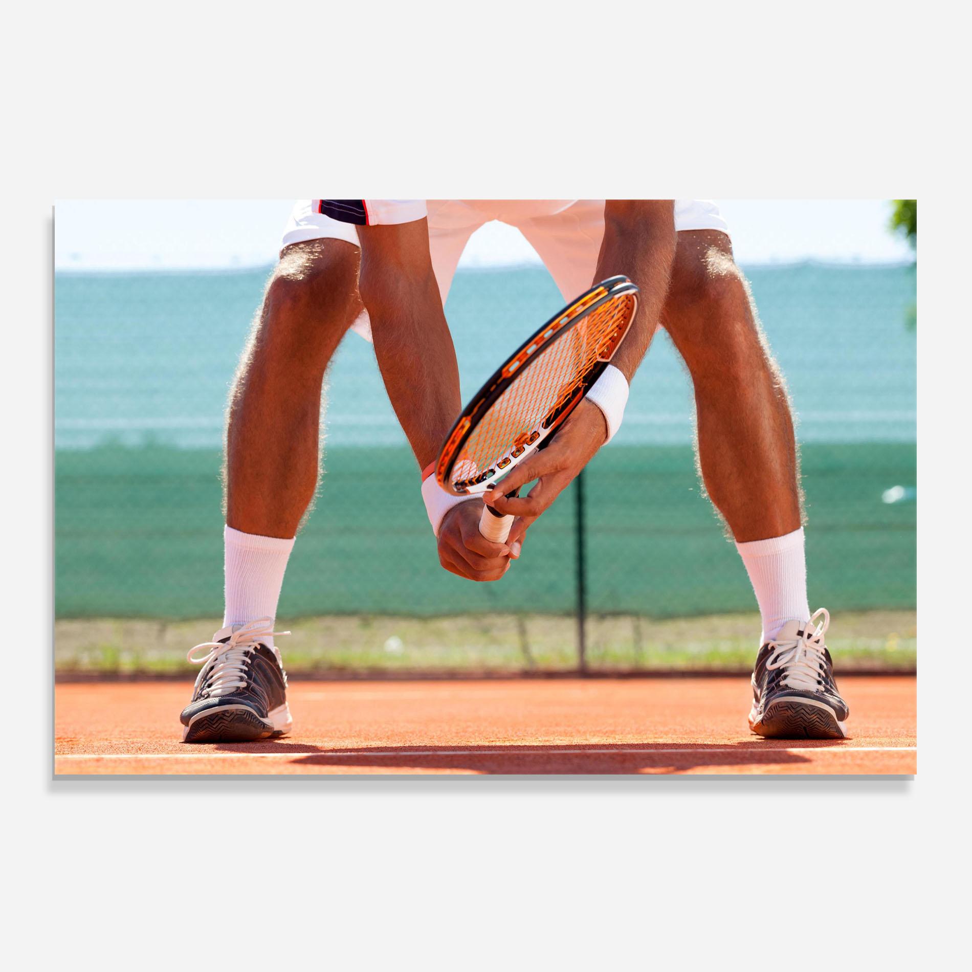 Panou Sticla Bucatarie Tennis Player In Action mockup 0