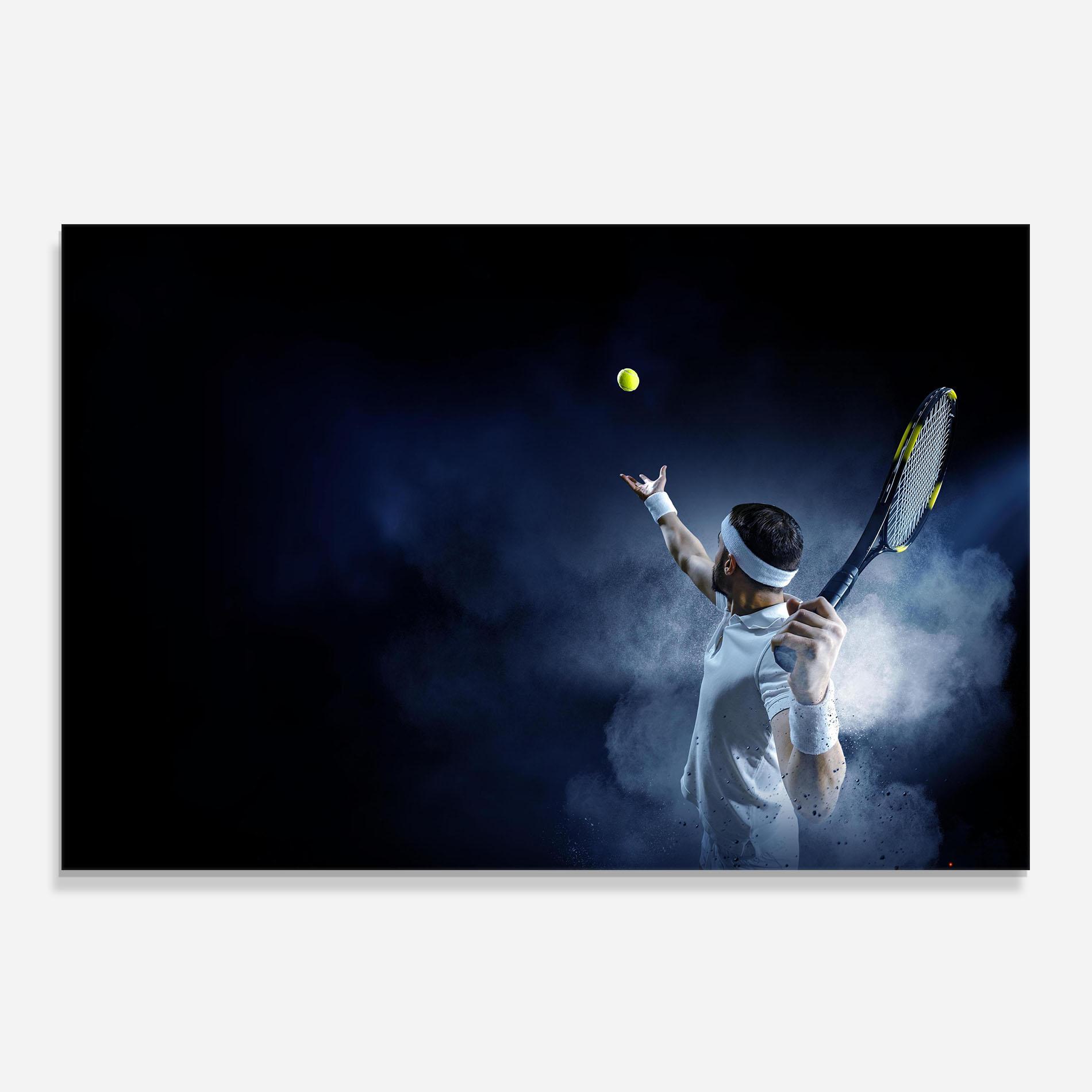 Panou Sticla Bucatarie Tennis Professional Player mockup 0
