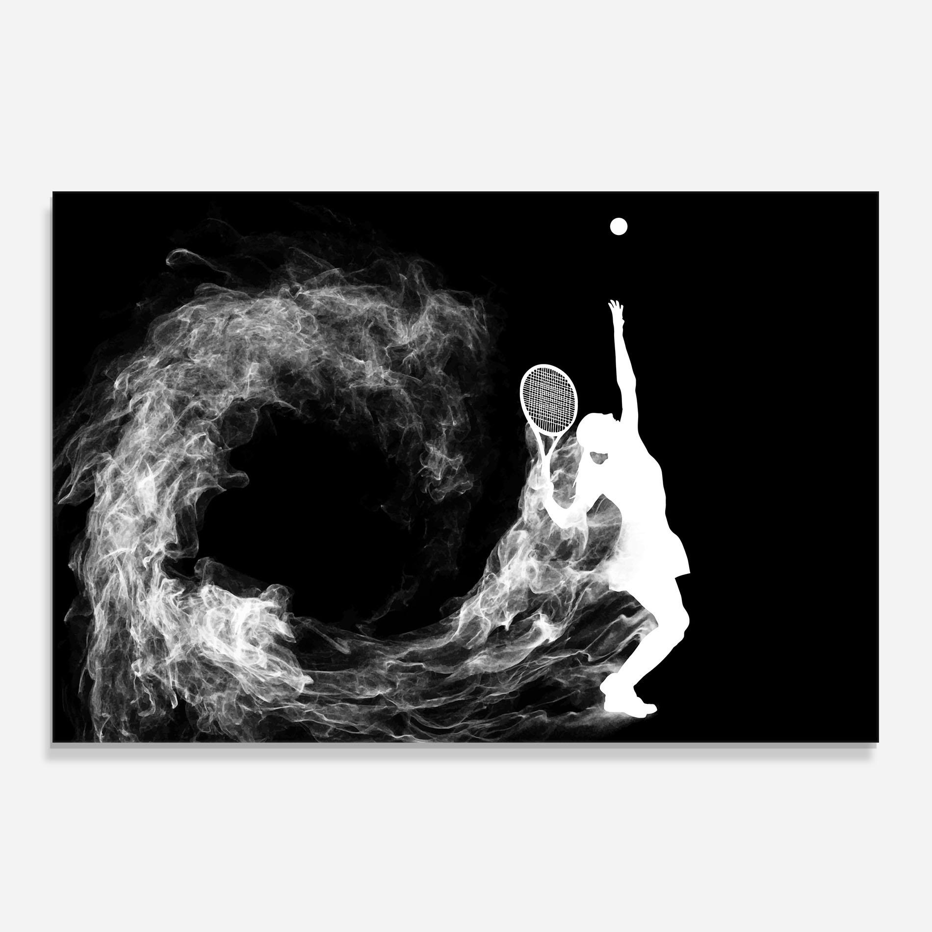 Panou Sticla Bucatarie White Tennis Smoke mockup 0