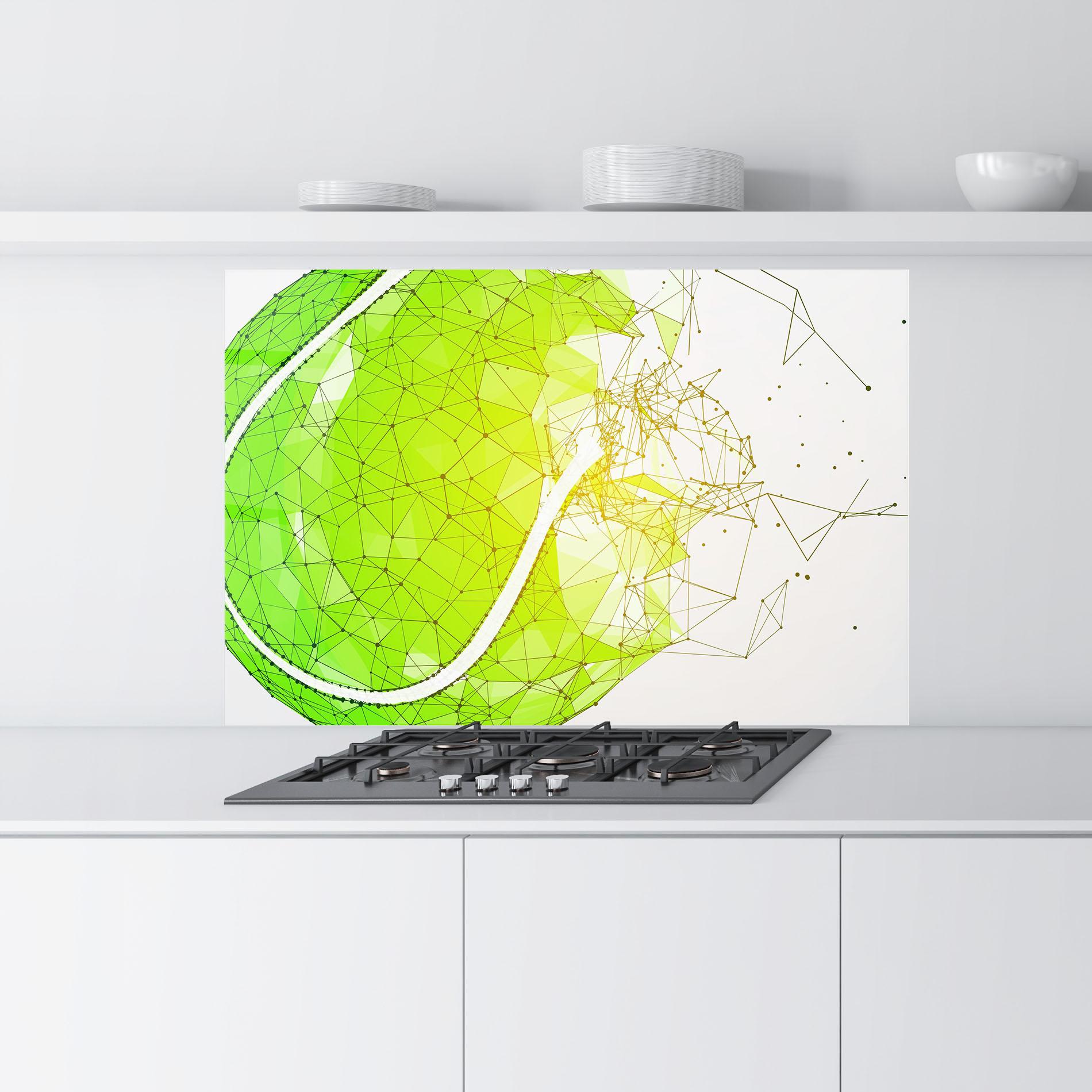 Panou Sticla Bucatarie Green Line Tennis mockup 9