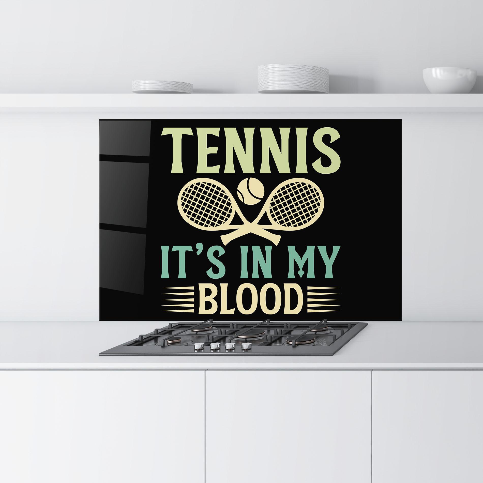 Panou Sticla Bucatarie Tennis Blood mockup 9