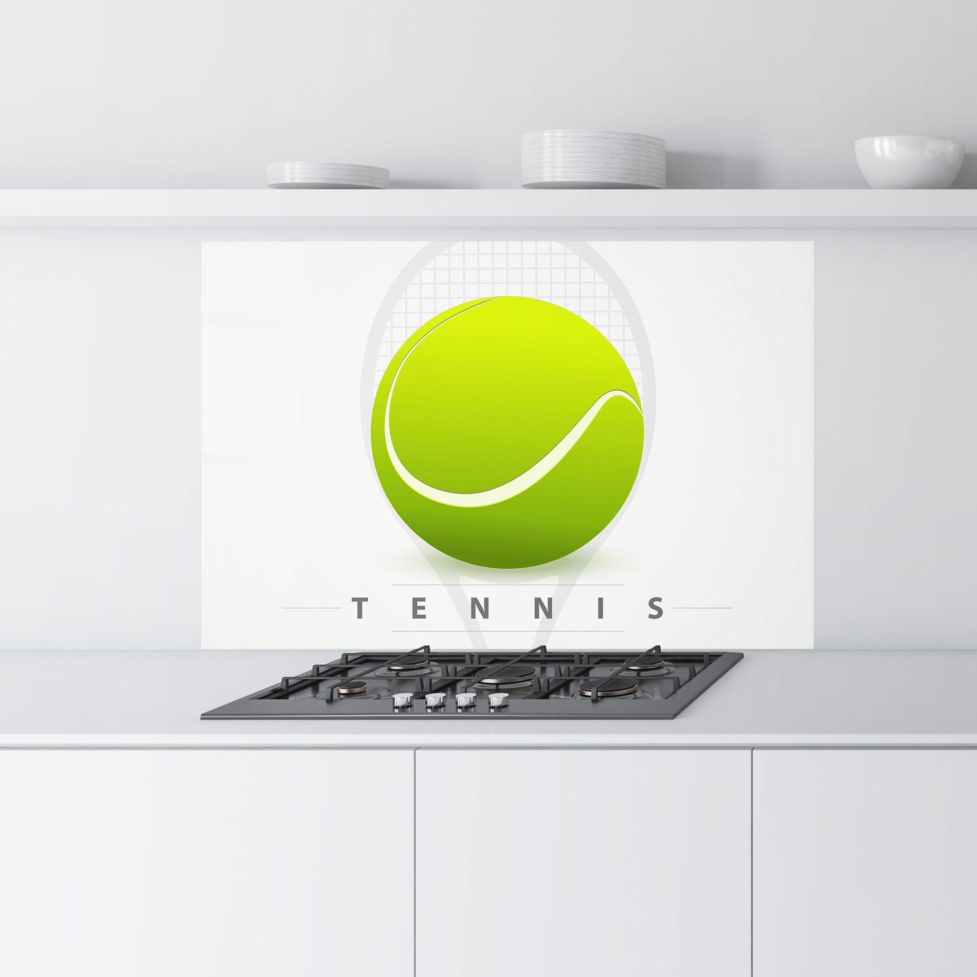 Panou Sticla Bucatarie Tennis Green Ball mockup 9