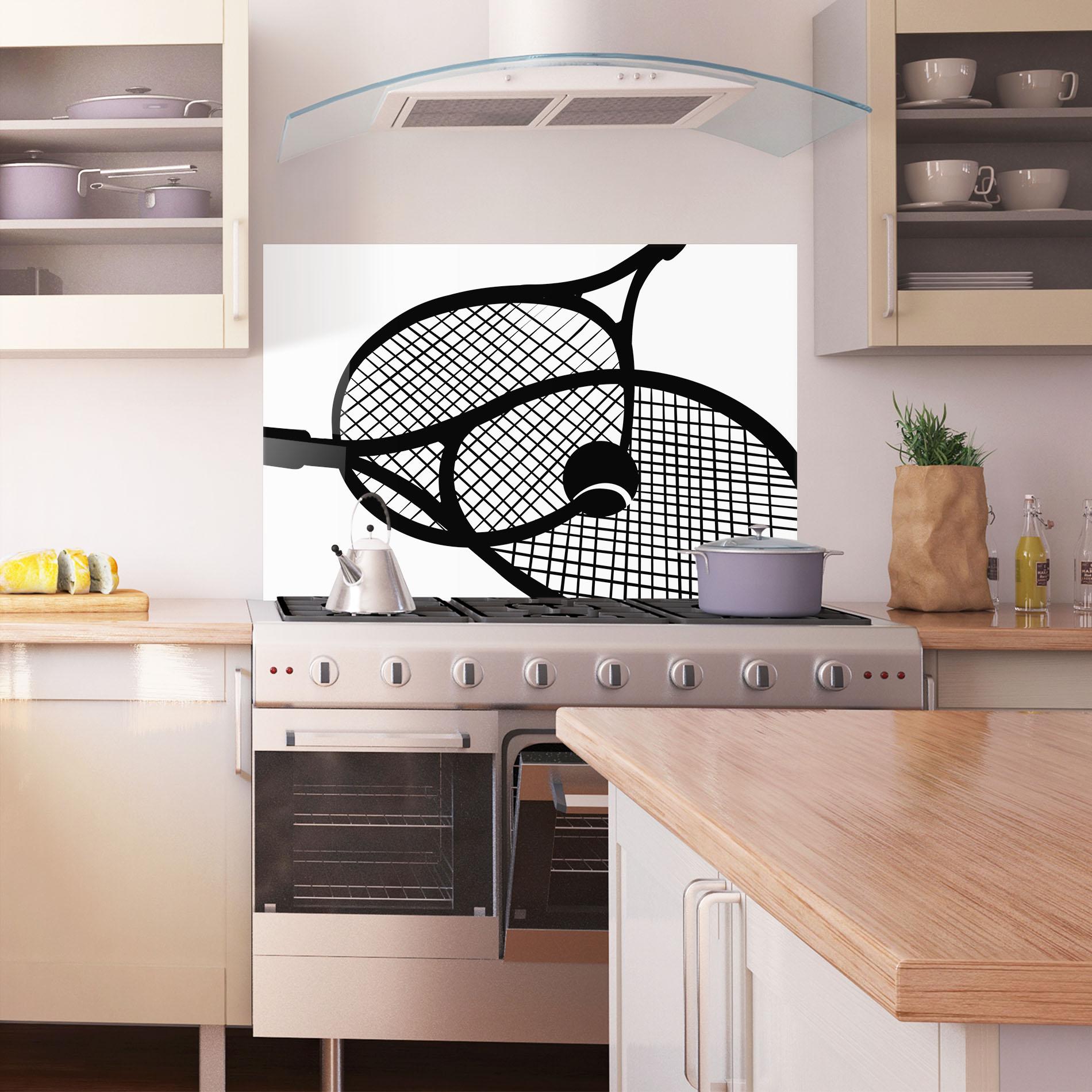 Panou Sticla Bucatarie Tennis Ball Line mockup 1