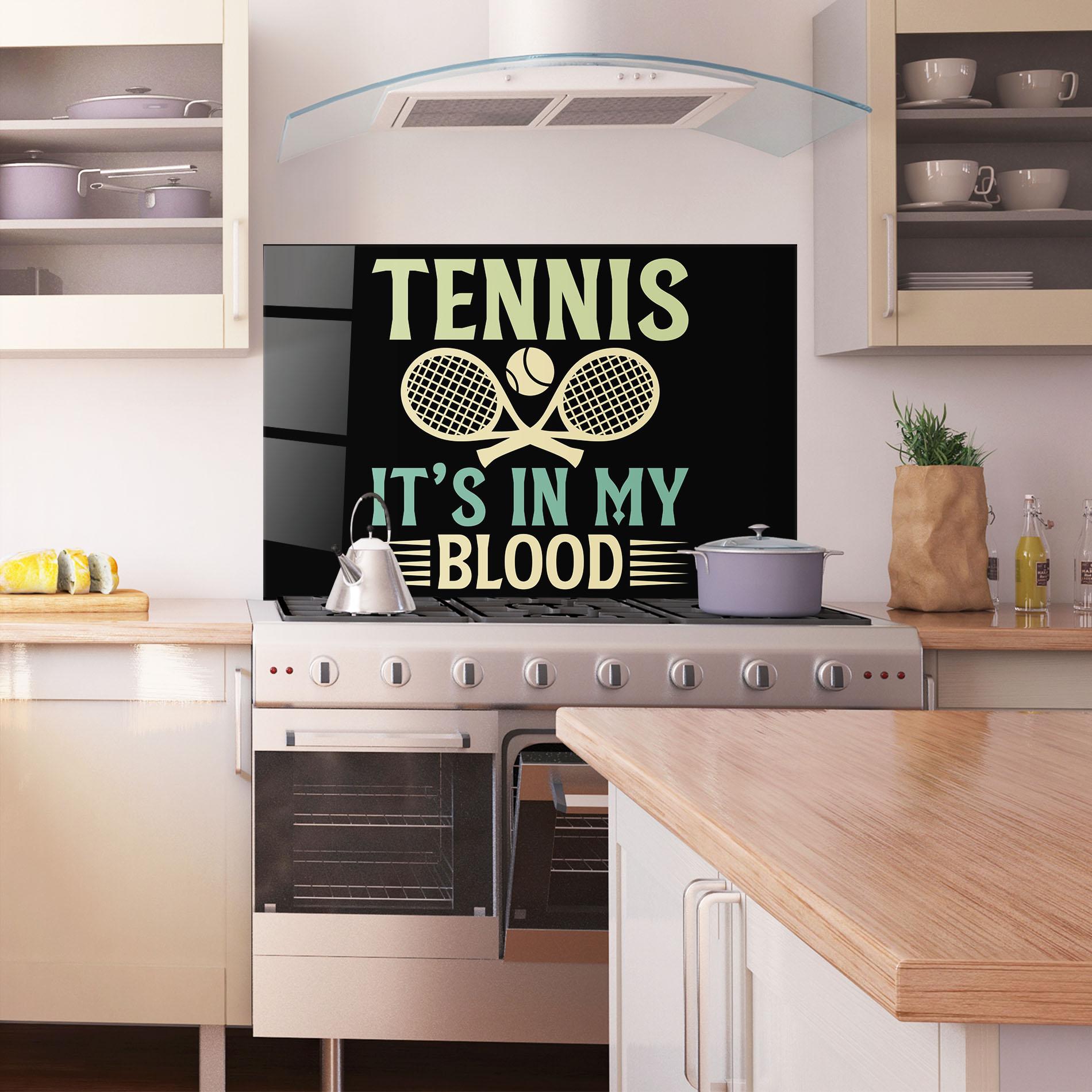 Panou Sticla Bucatarie Tennis Blood mockup 1
