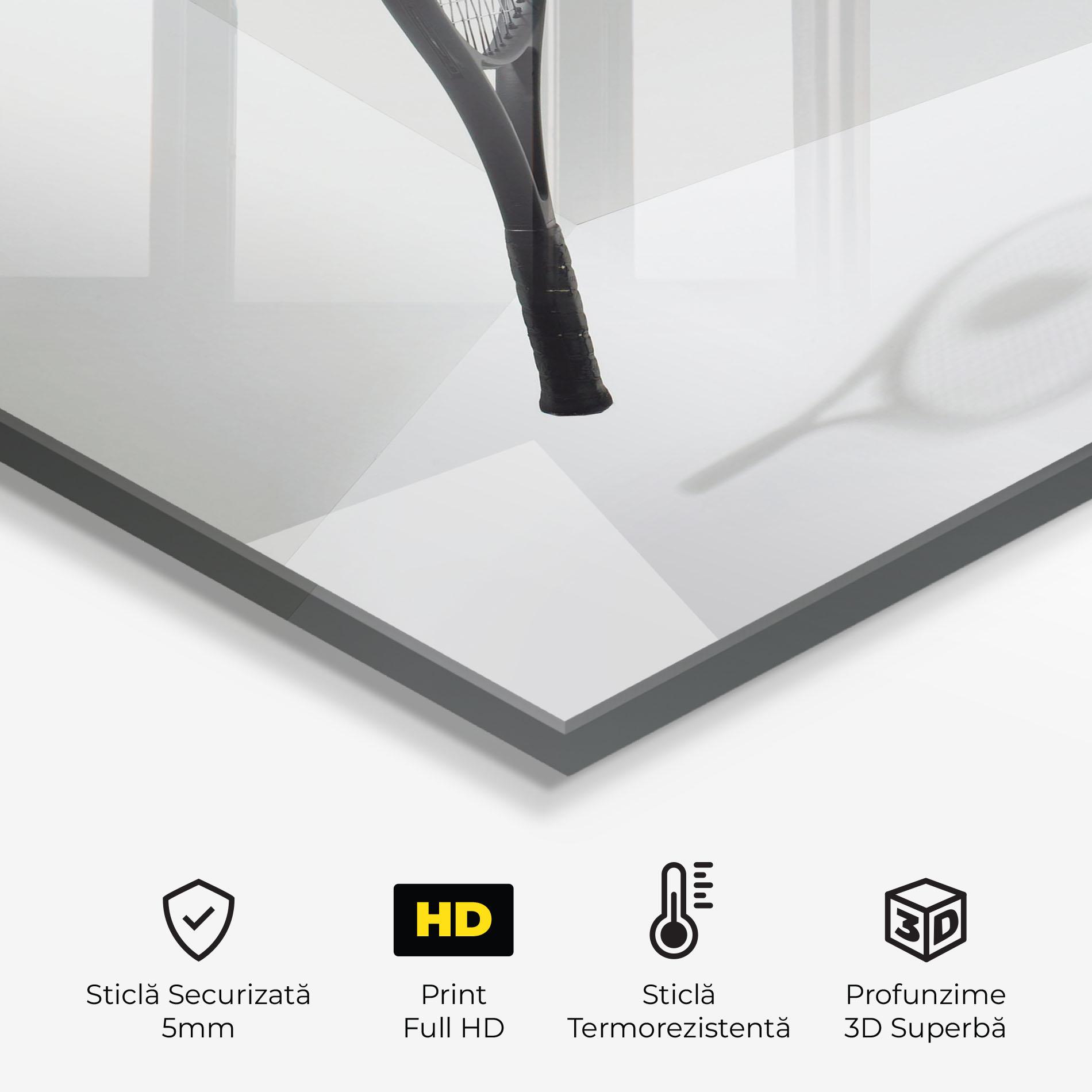 Panou Sticla Bucatarie Broken Tennis Ball mockup 2