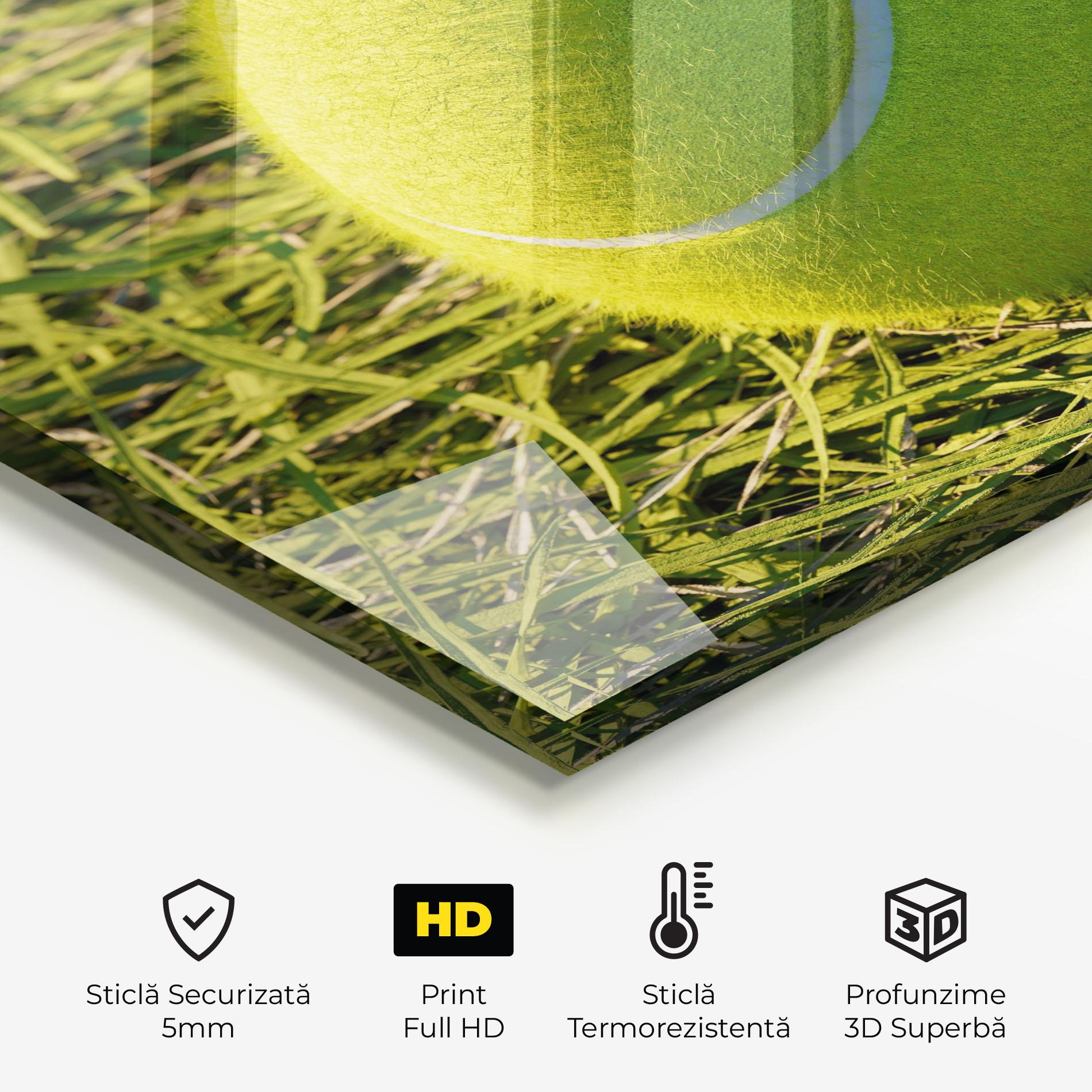 Panou Sticla Bucatarie Green Tennis Ball mockup 2