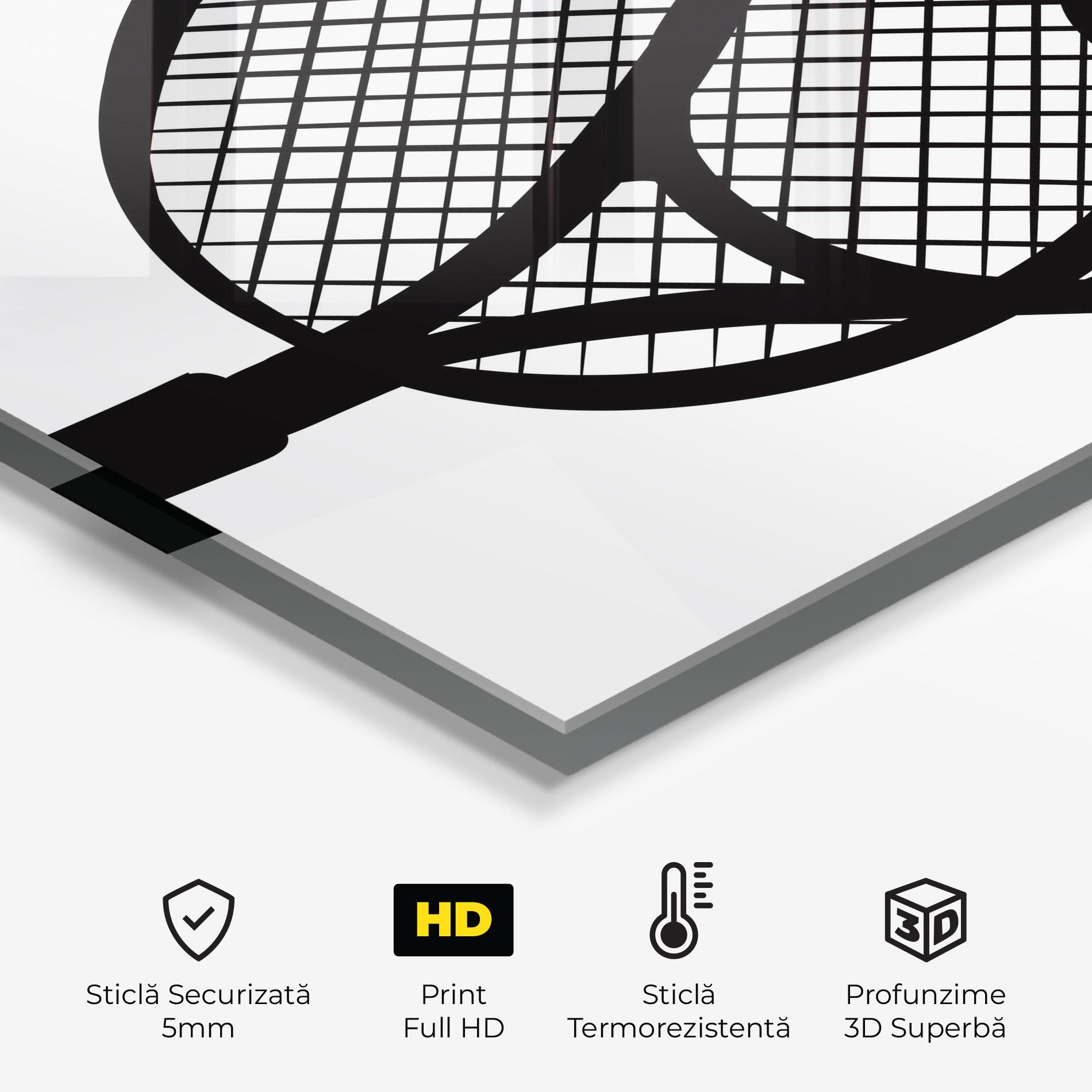 Panou Sticla Bucatarie Tennis Ball Line mockup 2