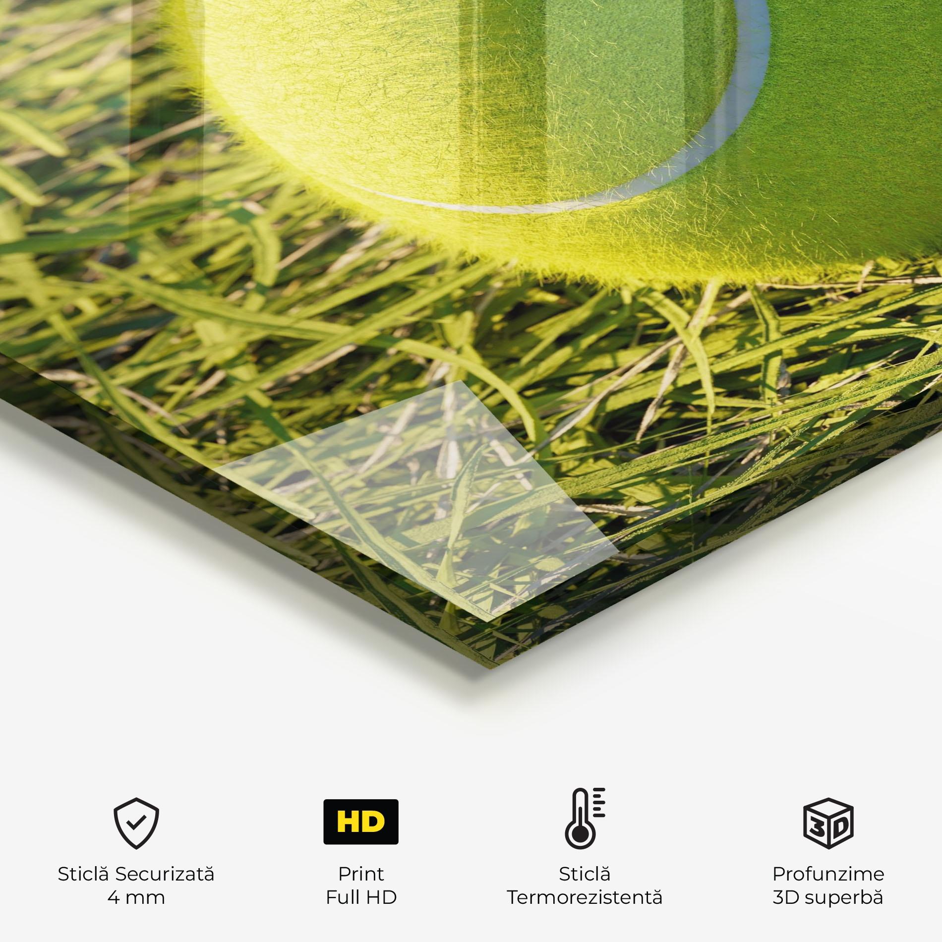 Panou Sticla Bucatarie Green Tennis Ball mockup 2
