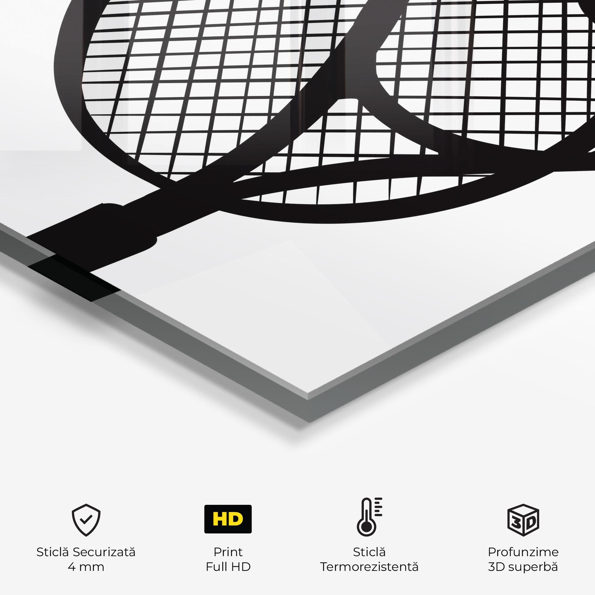 Panou Sticla Bucatarie Tennis Ball Line mockup 2