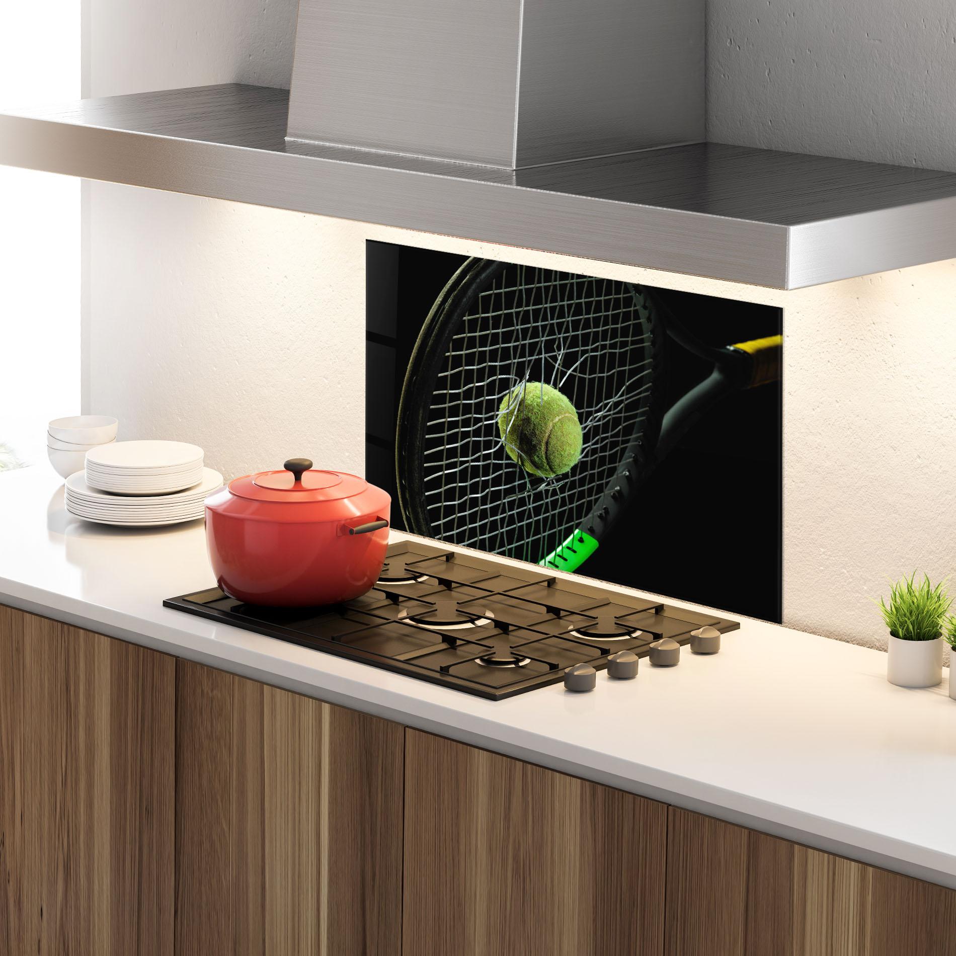 Panou Sticla Bucatarie Tennis Equipment mockup 4