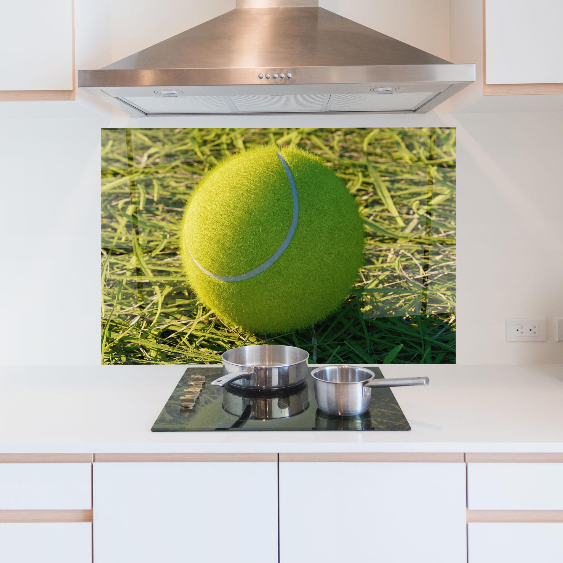 Panou Sticla Bucatarie Green Tennis Ball mockup 5