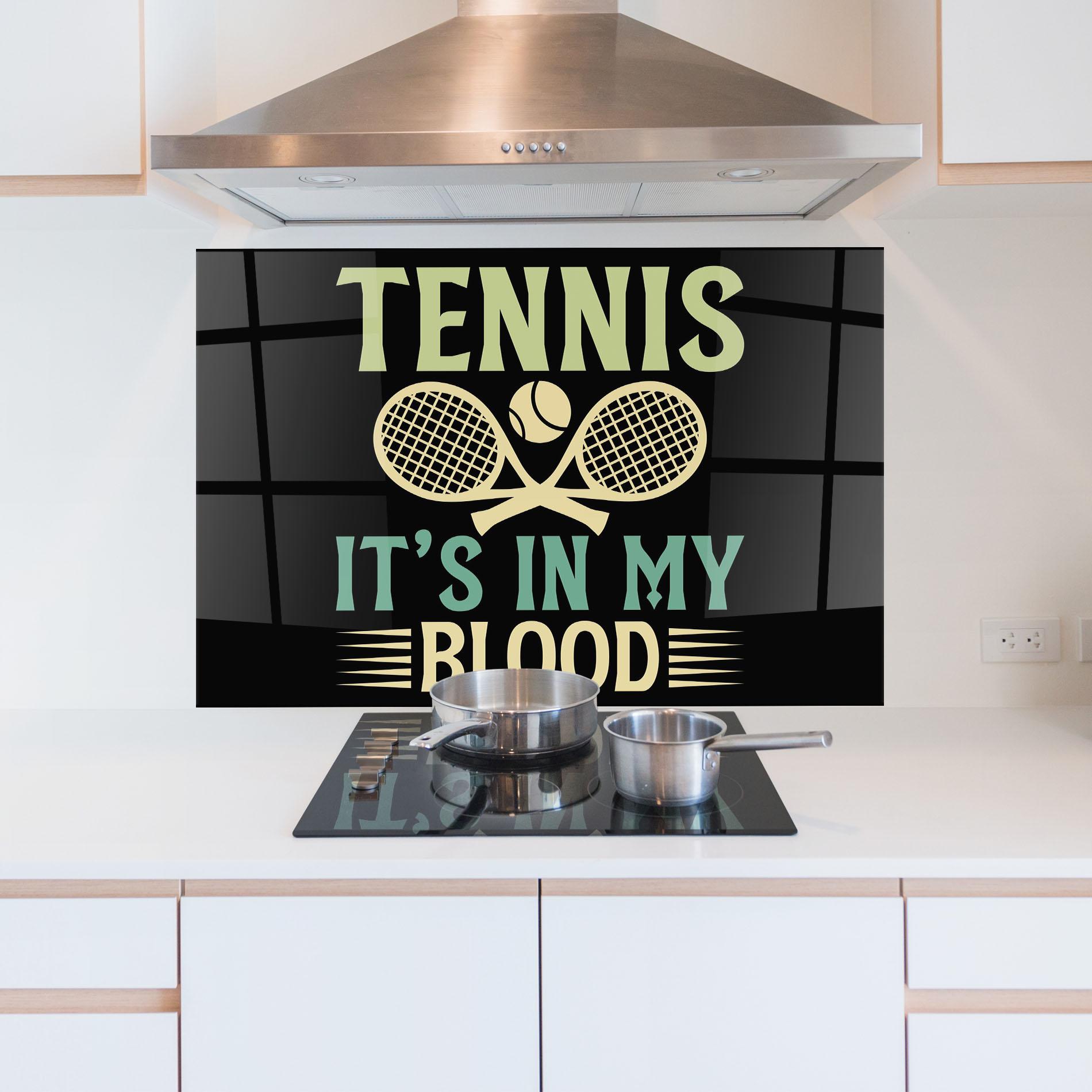 Panou Sticla Bucatarie Tennis Blood mockup 5
