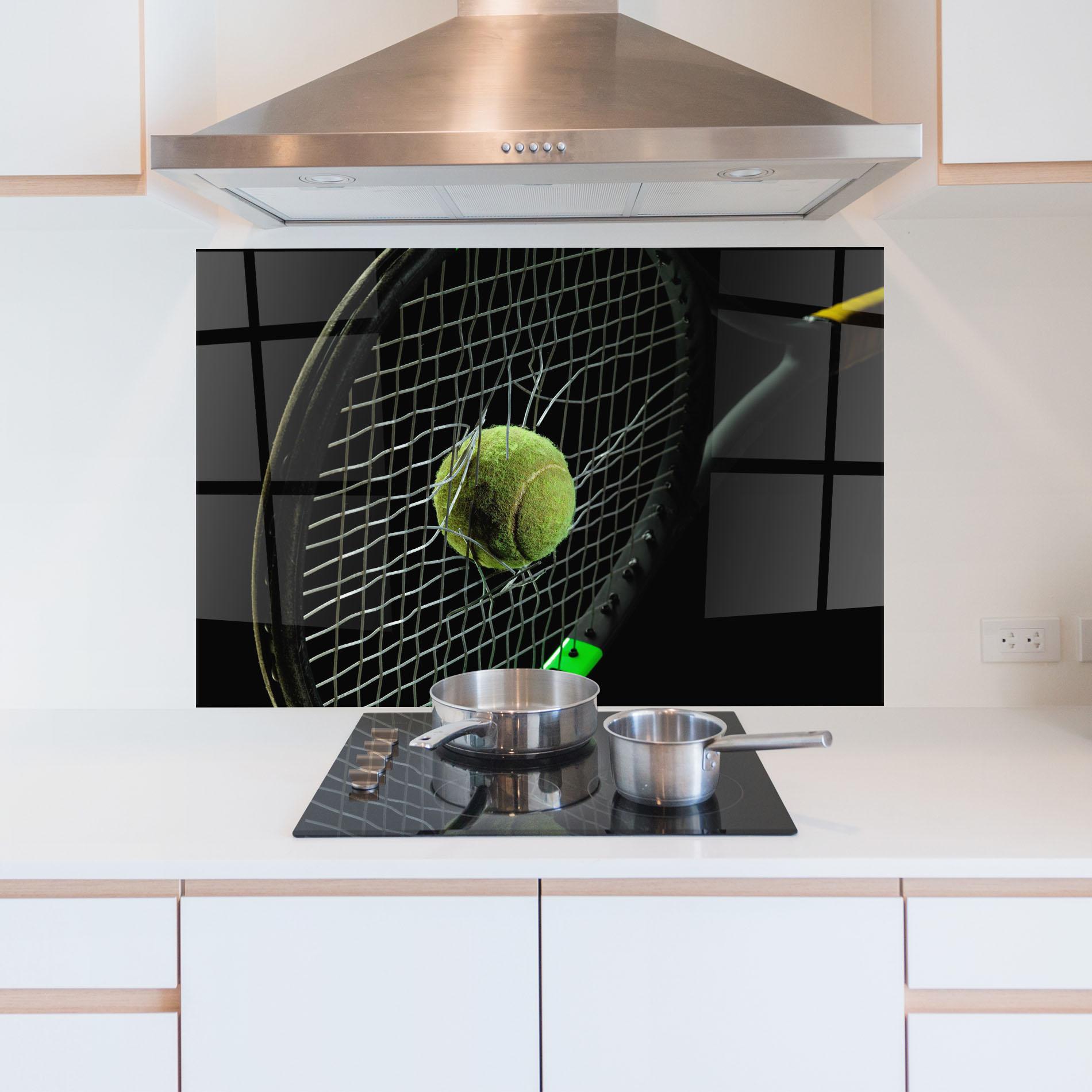 Panou Sticla Bucatarie Tennis Equipment mockup 5