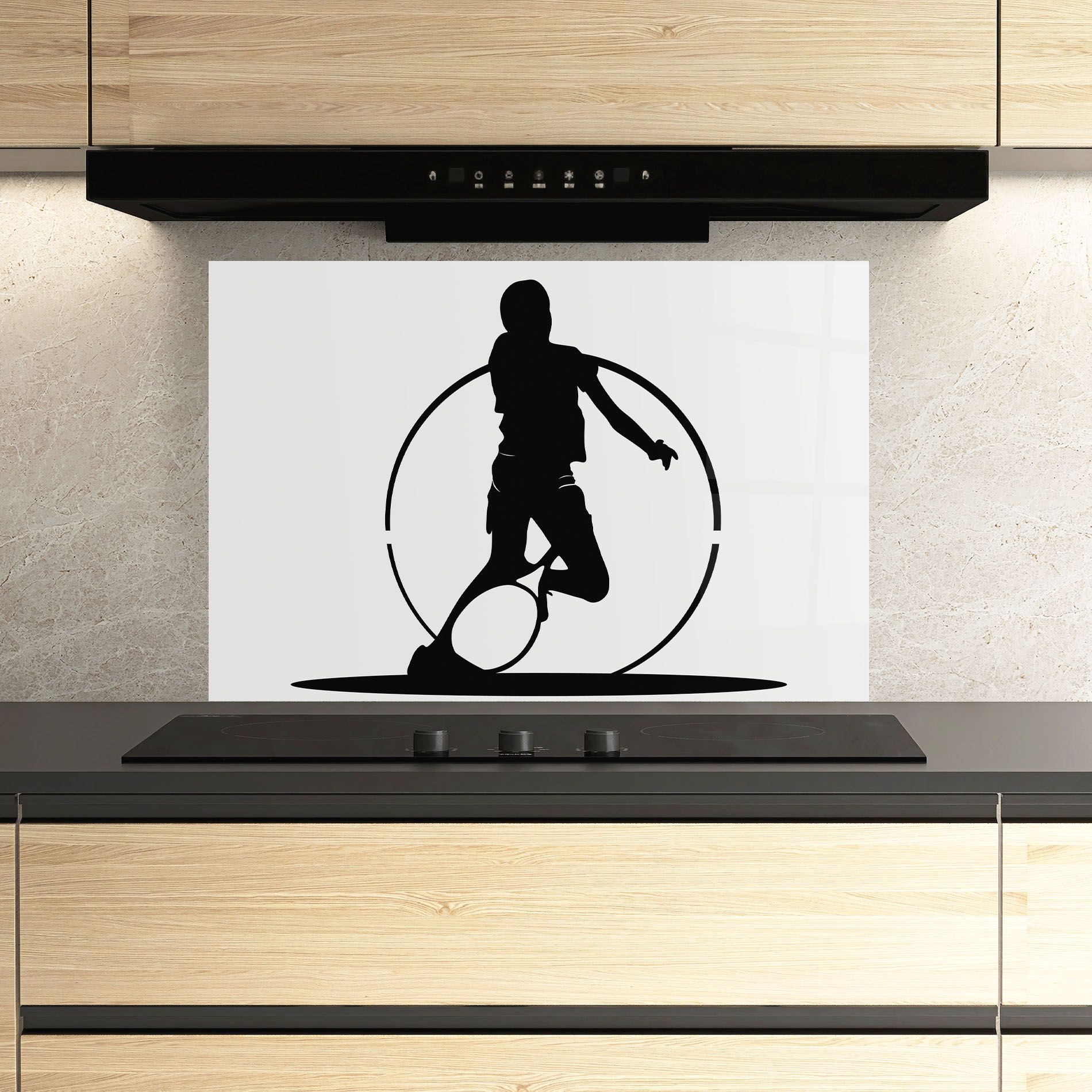 Black Tennis Circle mockup 3