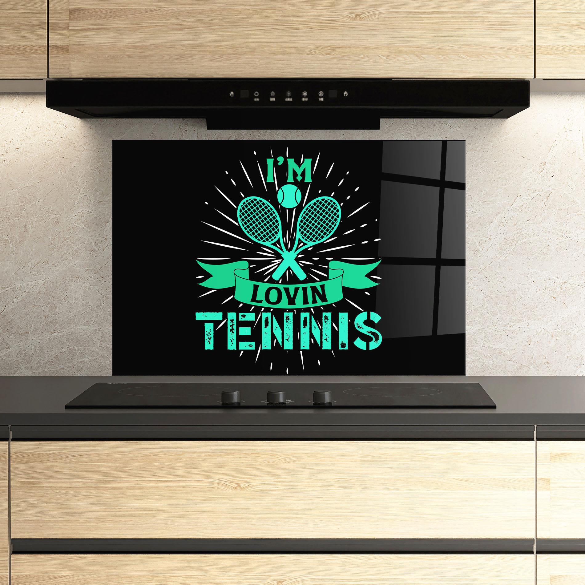 Panou Sticla Bucatarie Lovin Tennis mockup 3