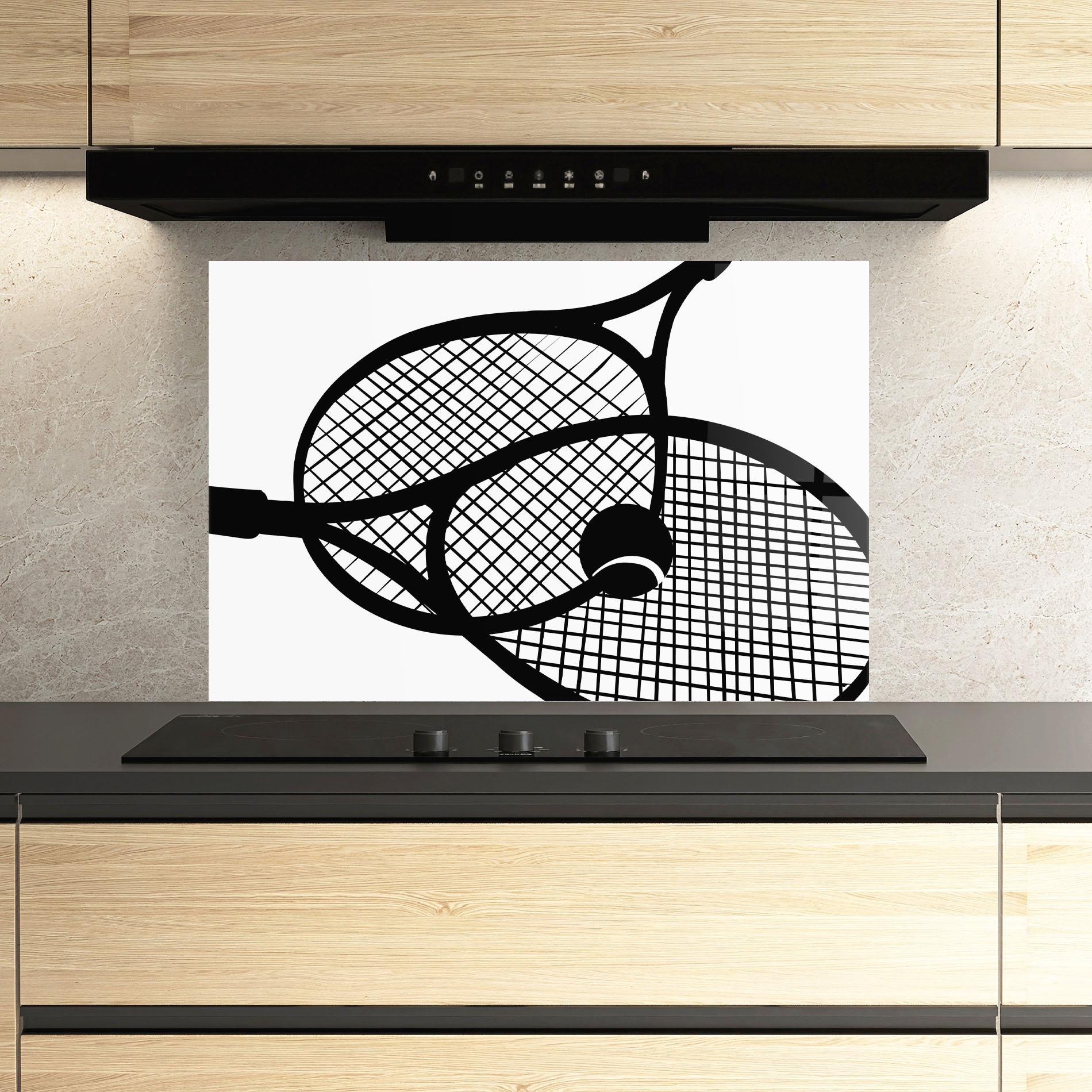 Panou Sticla Bucatarie Tennis Ball Line mockup 3