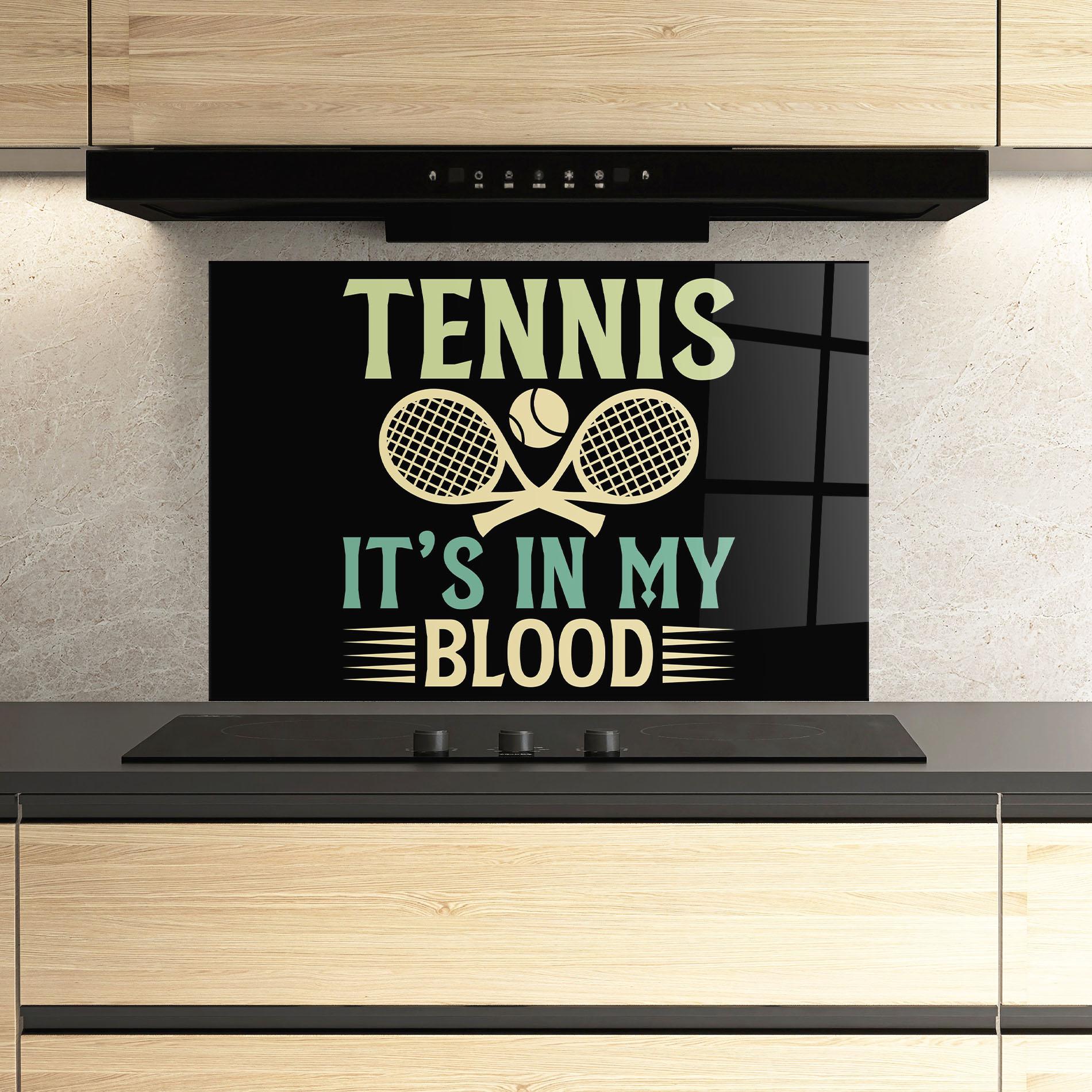 Panou Sticla Bucatarie Tennis Blood mockup 3