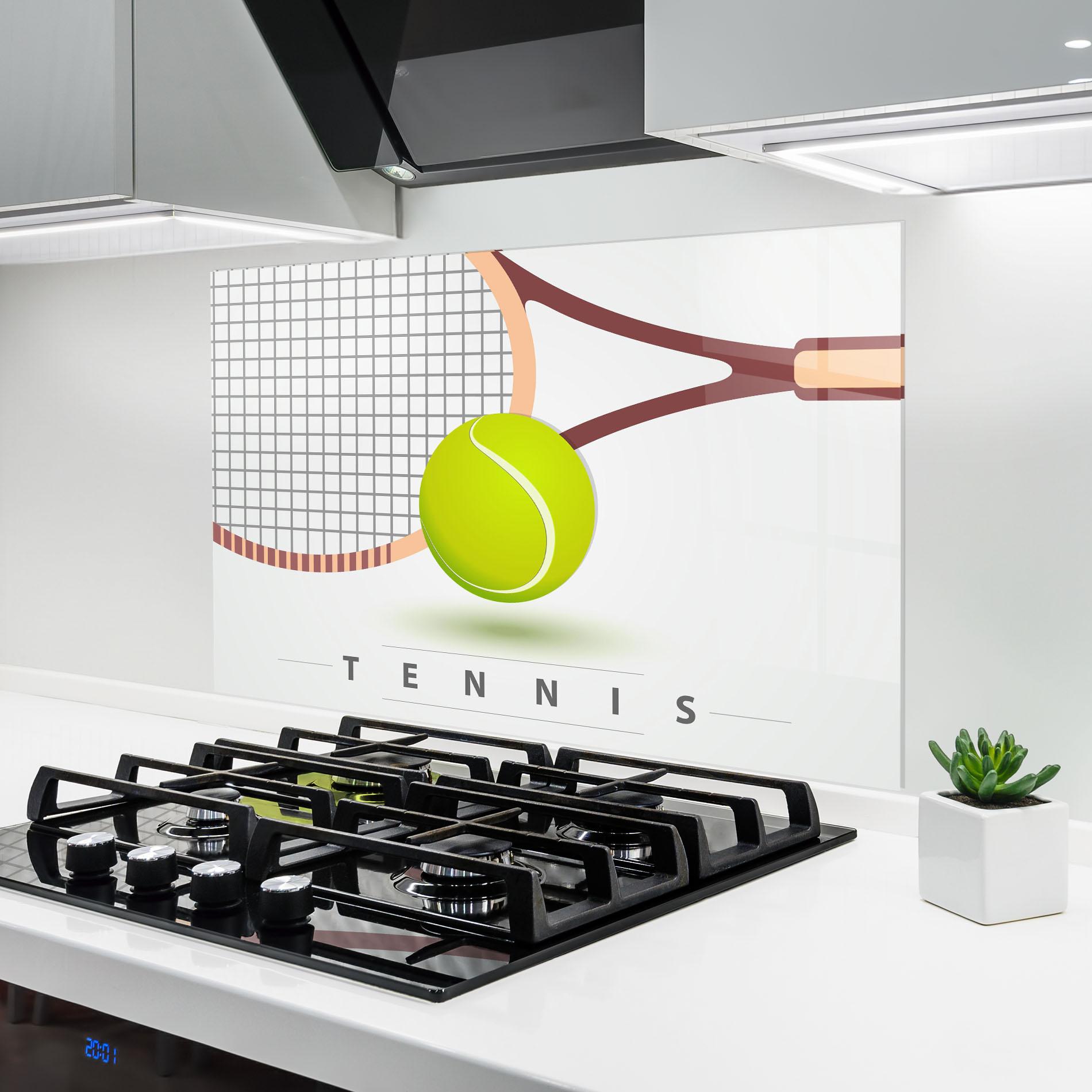 Panou Sticla Bucatarie Tennis Ball mockup 6