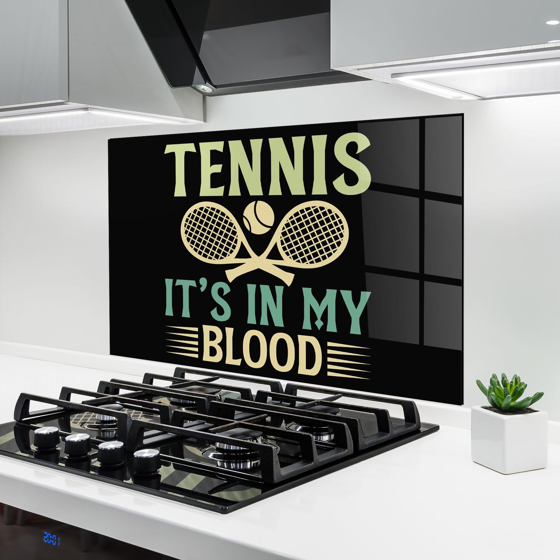 Panou Sticla Bucatarie Tennis Blood mockup 6