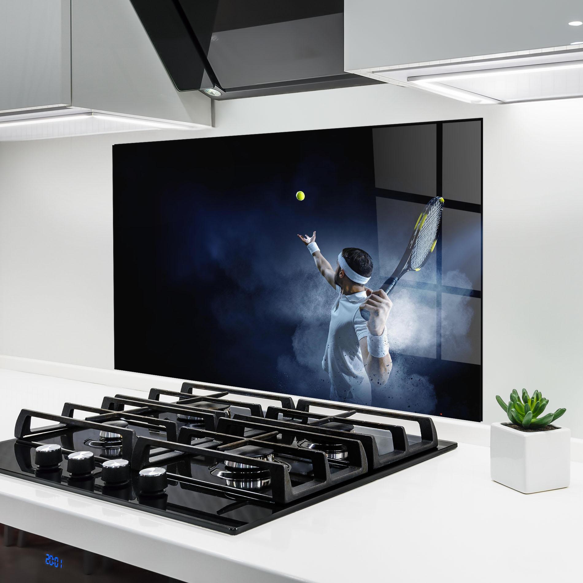 Panou Sticla Bucatarie Tennis Professional Player mockup 6